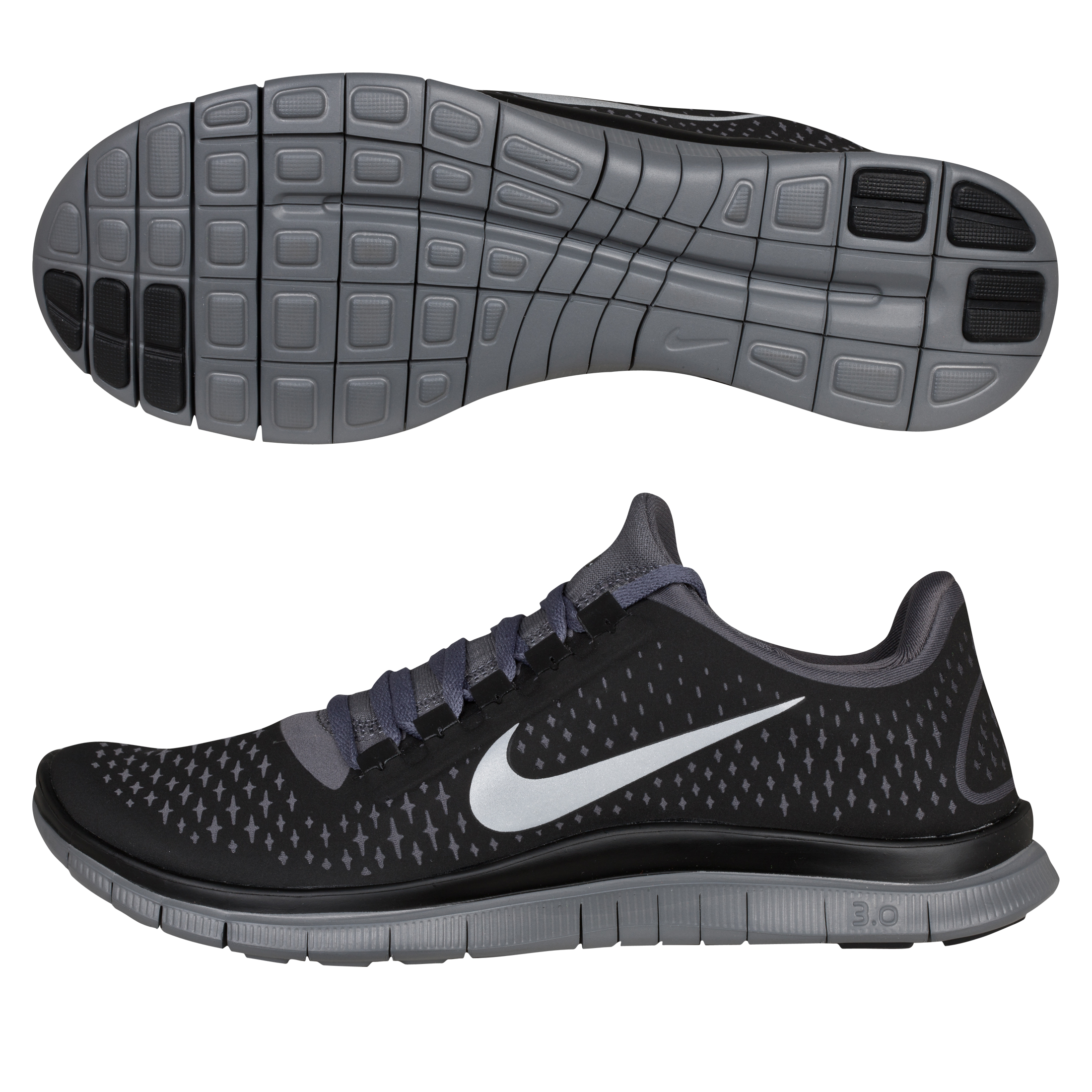 Nike Free 3.0 V4 Barefoot Trainer - Dark Grey/Silver