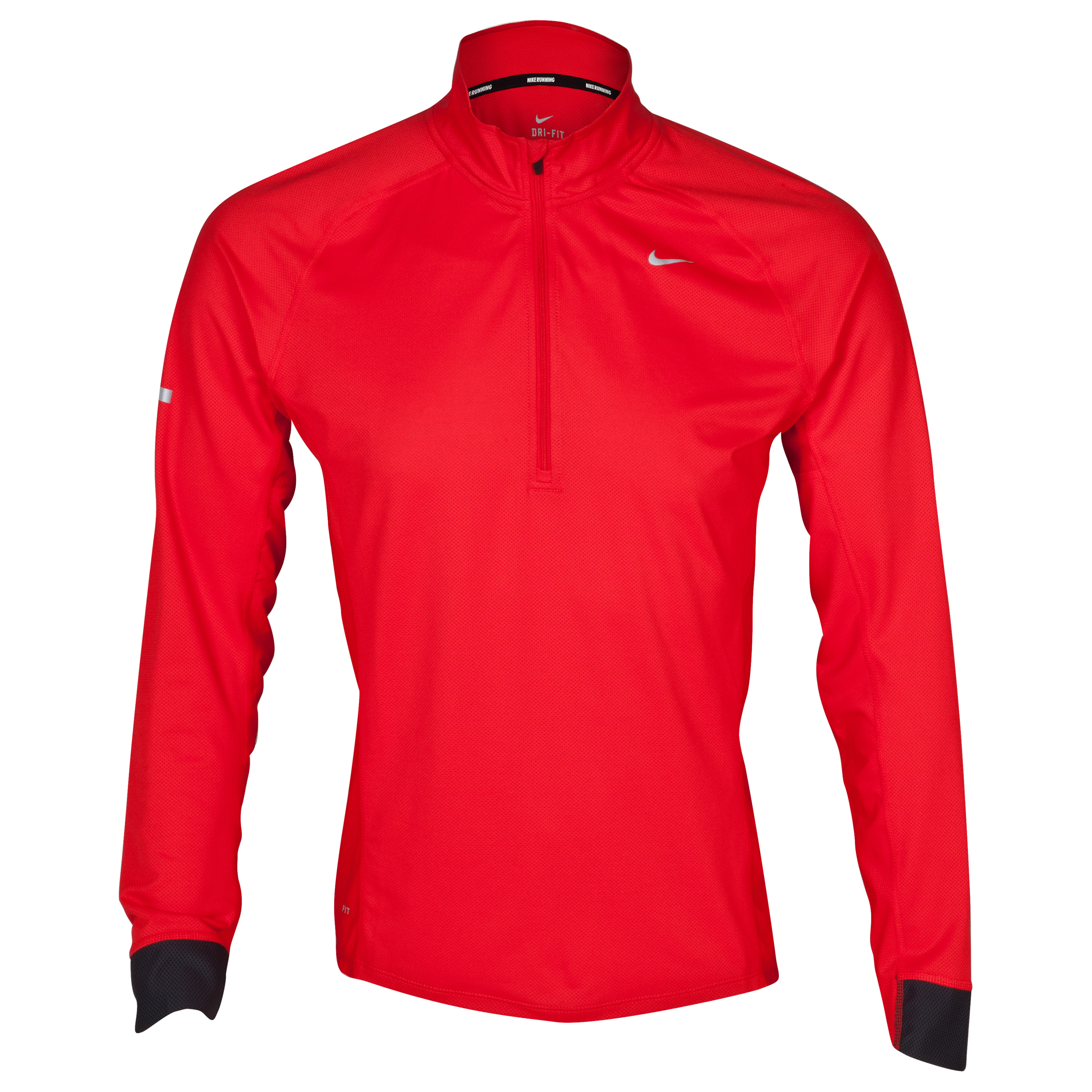 Nike Sphere LS 1/2 Zip Top - Pimento Red/Anthracite