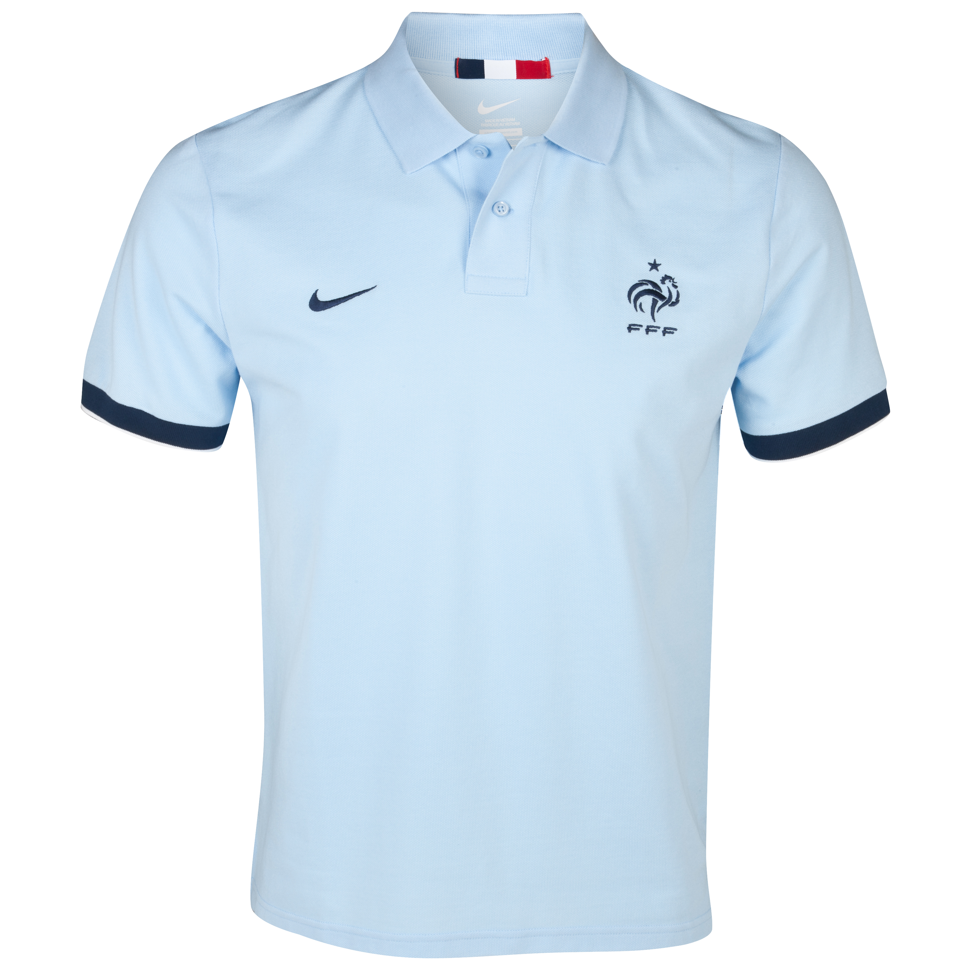 France Authentic Grandslam Polo - Ice Blue/Light Midnight