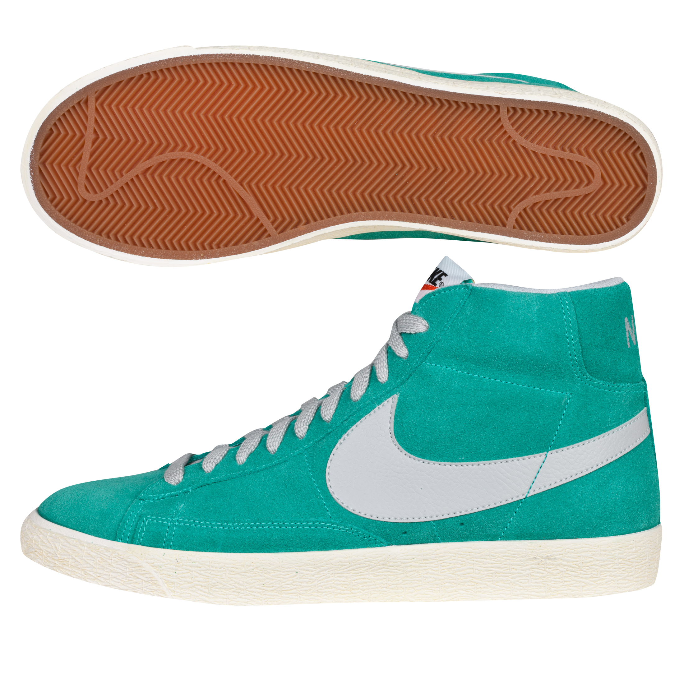 Nike Blazer Mid Vintage Suede Trainers - Atomic Teal/Strata Grey