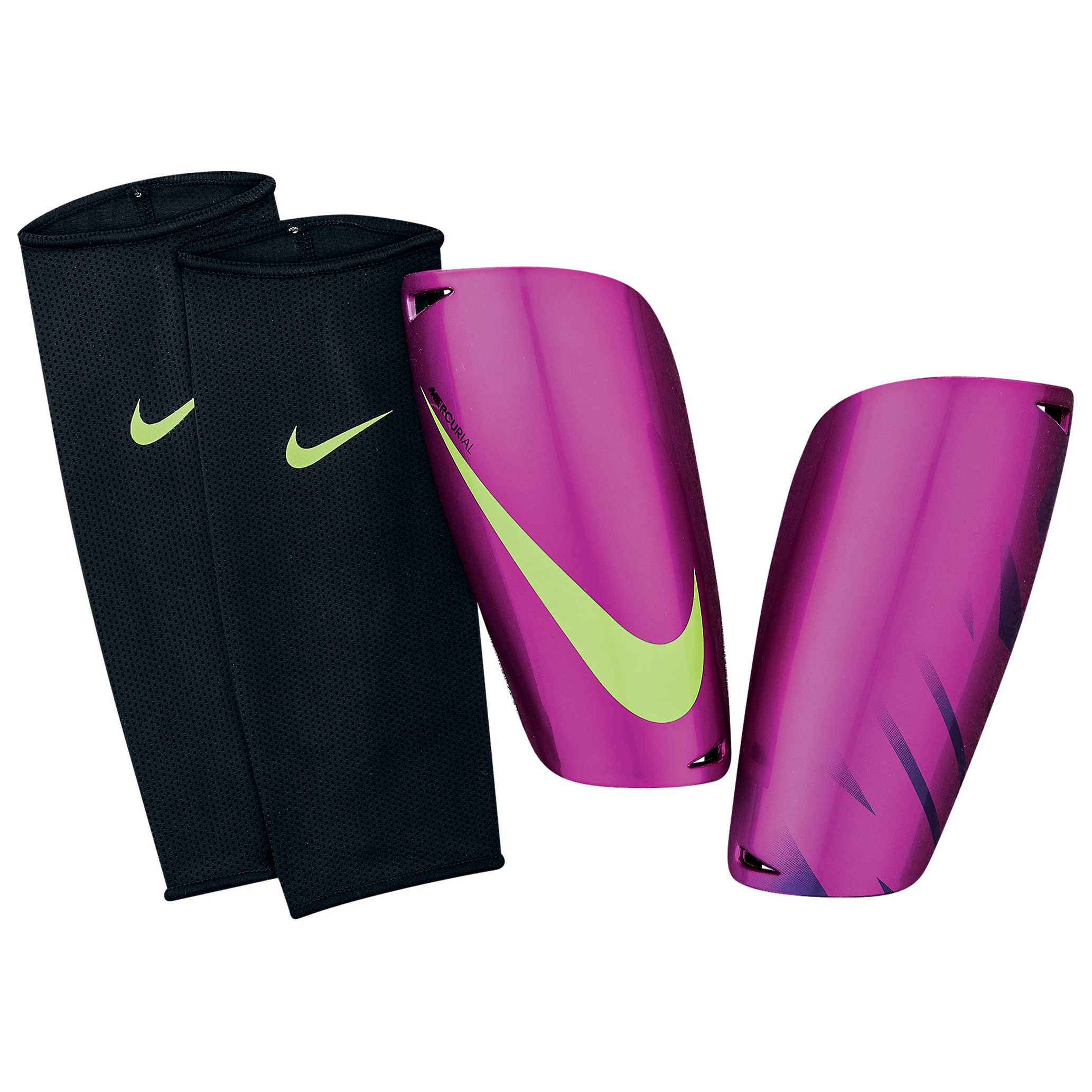 Nike Mercurial Lite Shinpads - Purple/Purple/Green