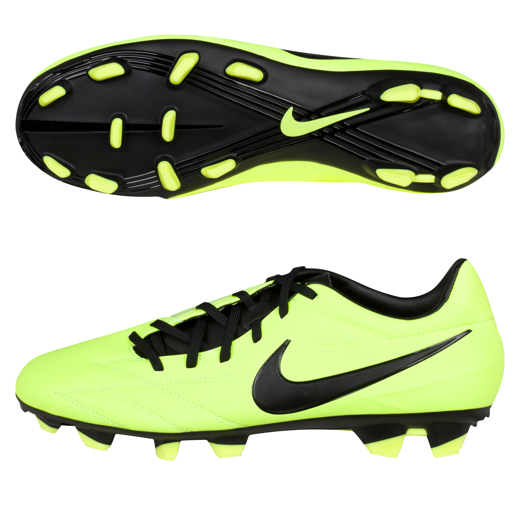 Nike Total90 Strike IV Firm Ground Football Boots - Volt/Black/Citron