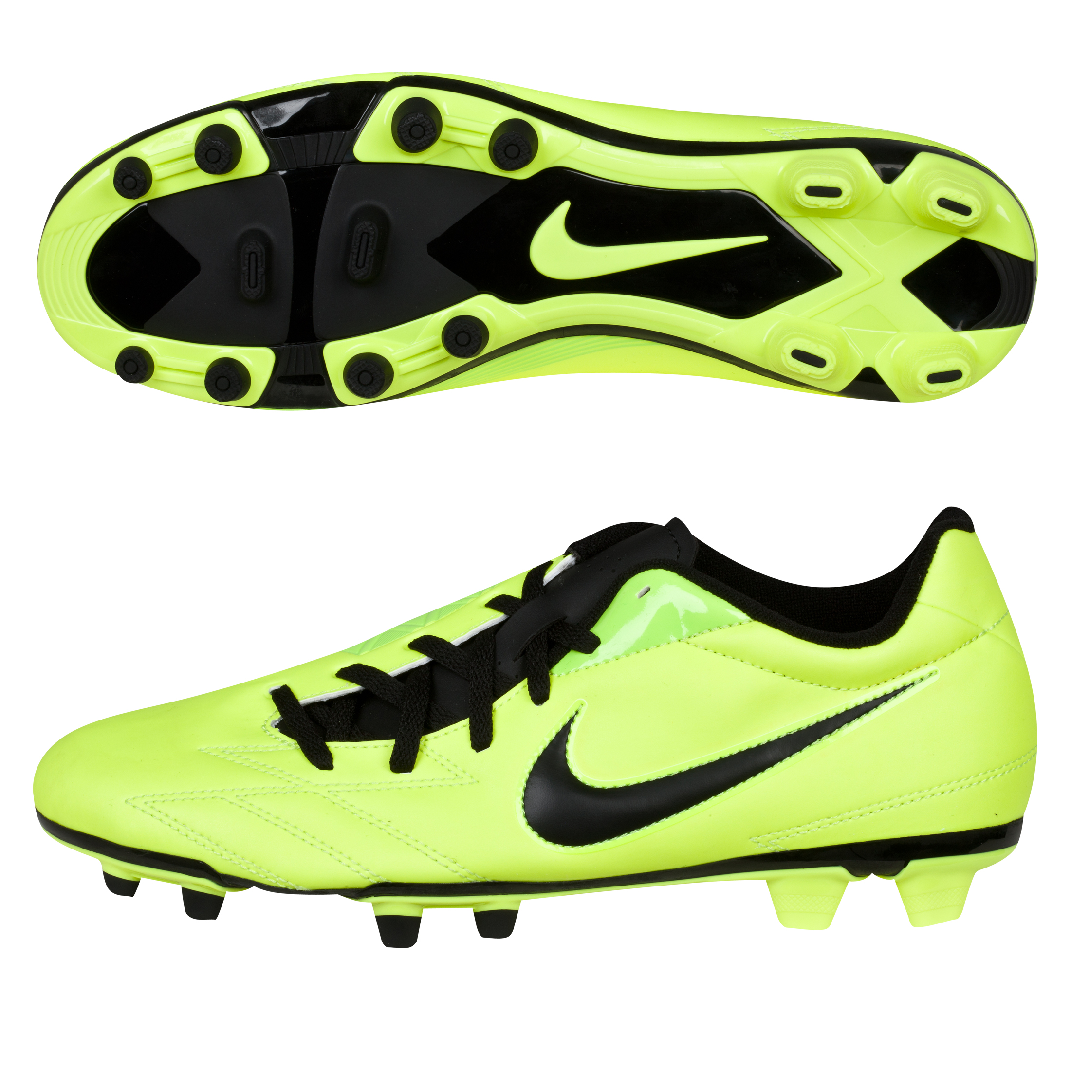 Nike Total90 Exacto IV Firm Ground Football Boots - Volt/Black/Citron