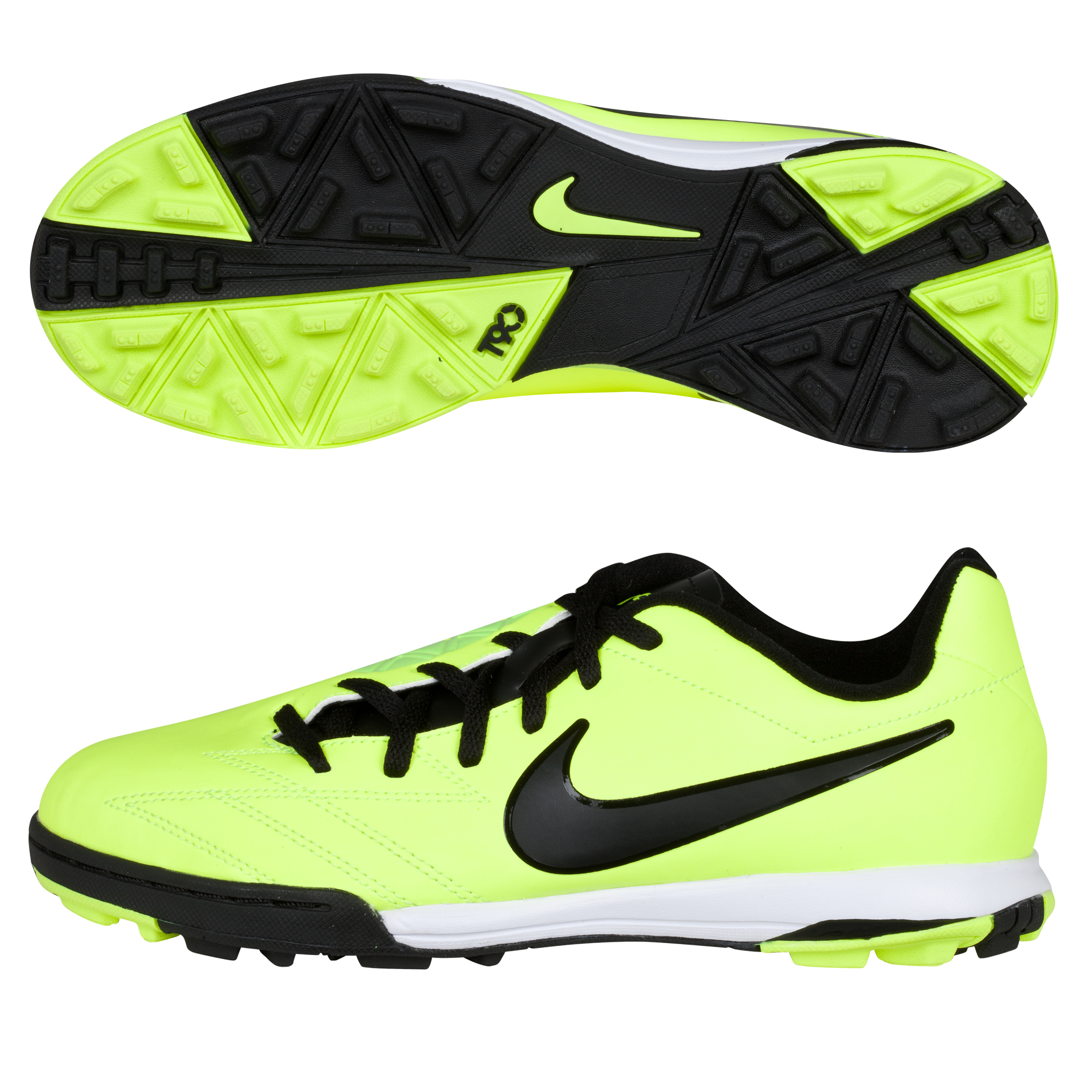 Nike Total90 Shoot IV Astroturf Trainers - Kids - Volt/Black/Citron
