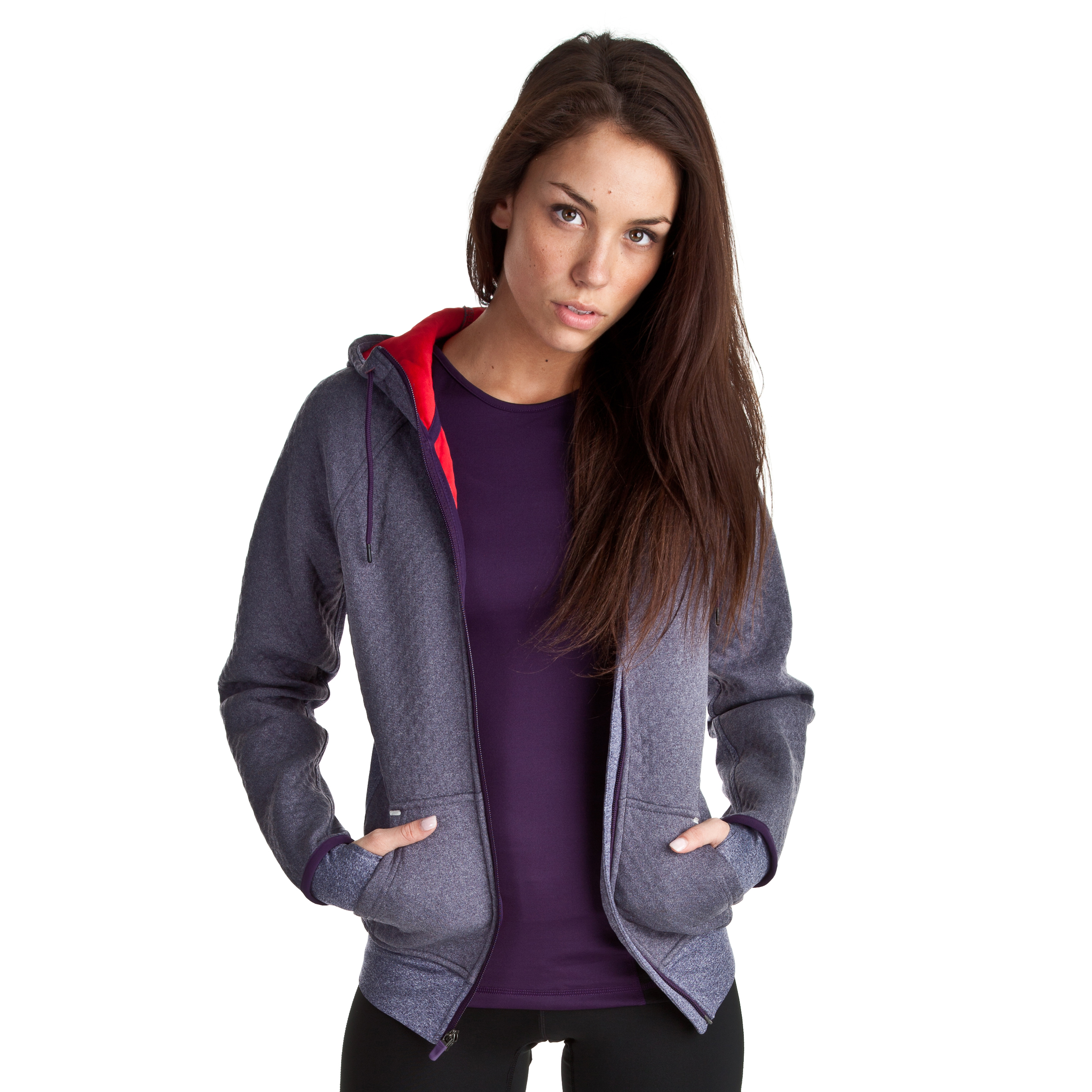 Nike All Time Sphere Hoody - Grand Purple/Hyper Red/Hyper Red - Womens