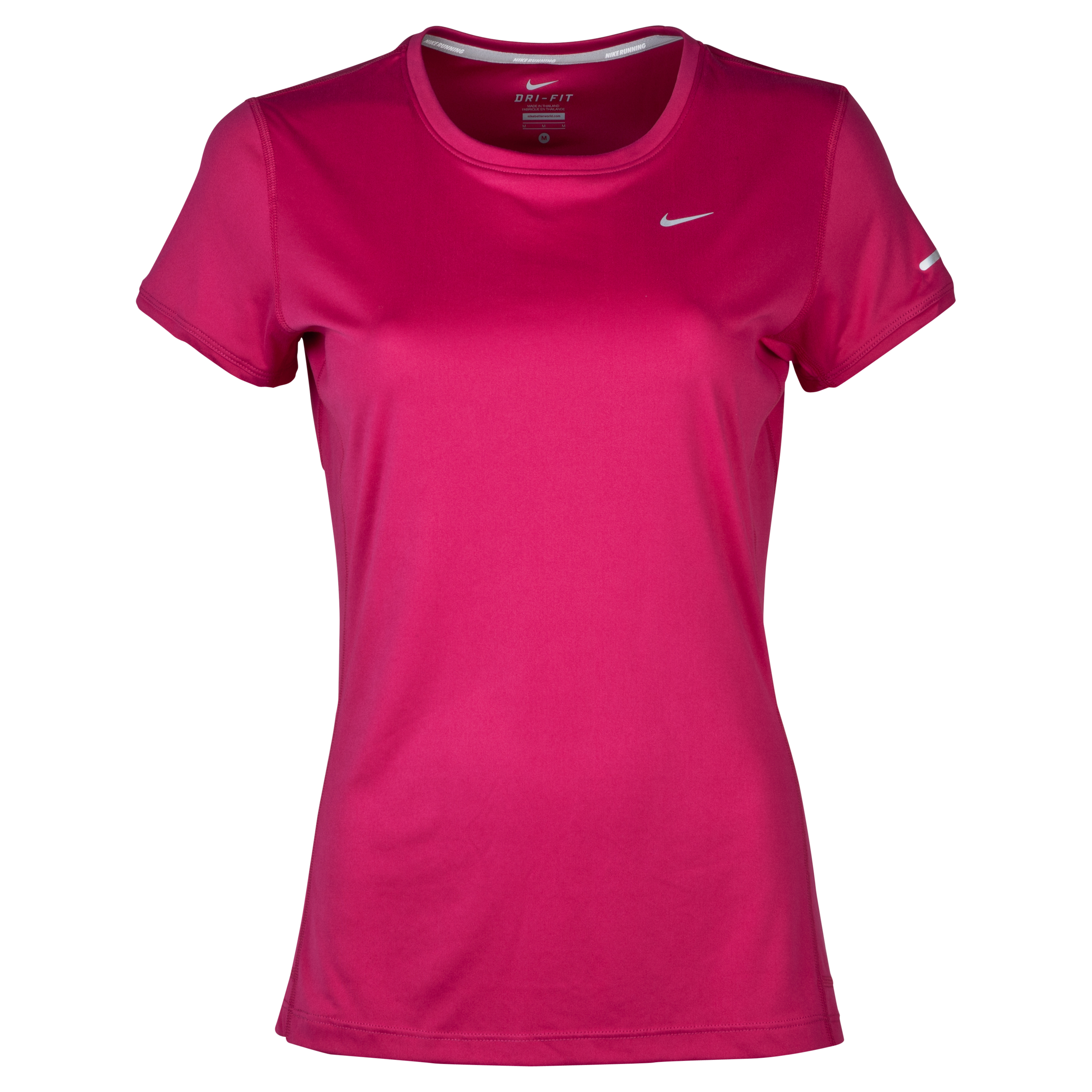 Niker Miler Short Sleeve Crew Top  - Sport Fuchsia - Womens