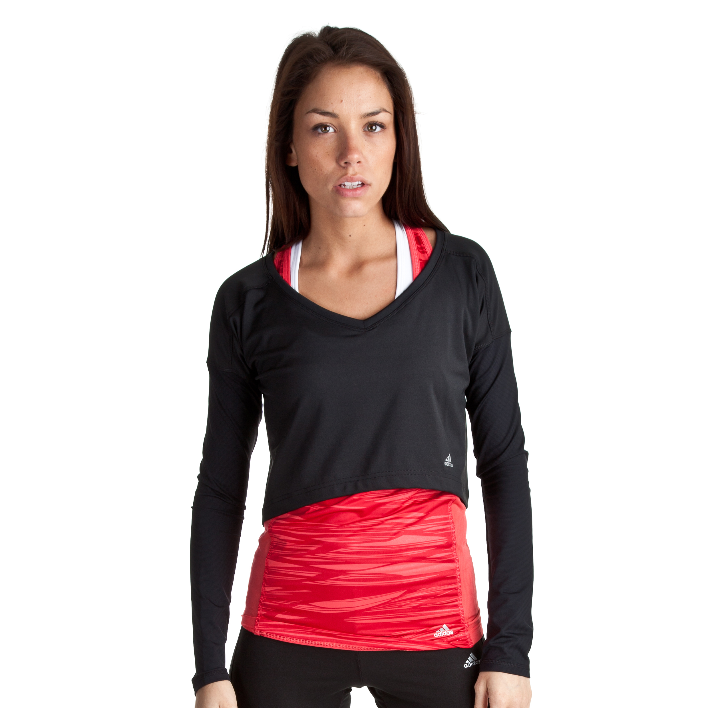 Adidas Studio Power Cover Up Top - Black - Womens