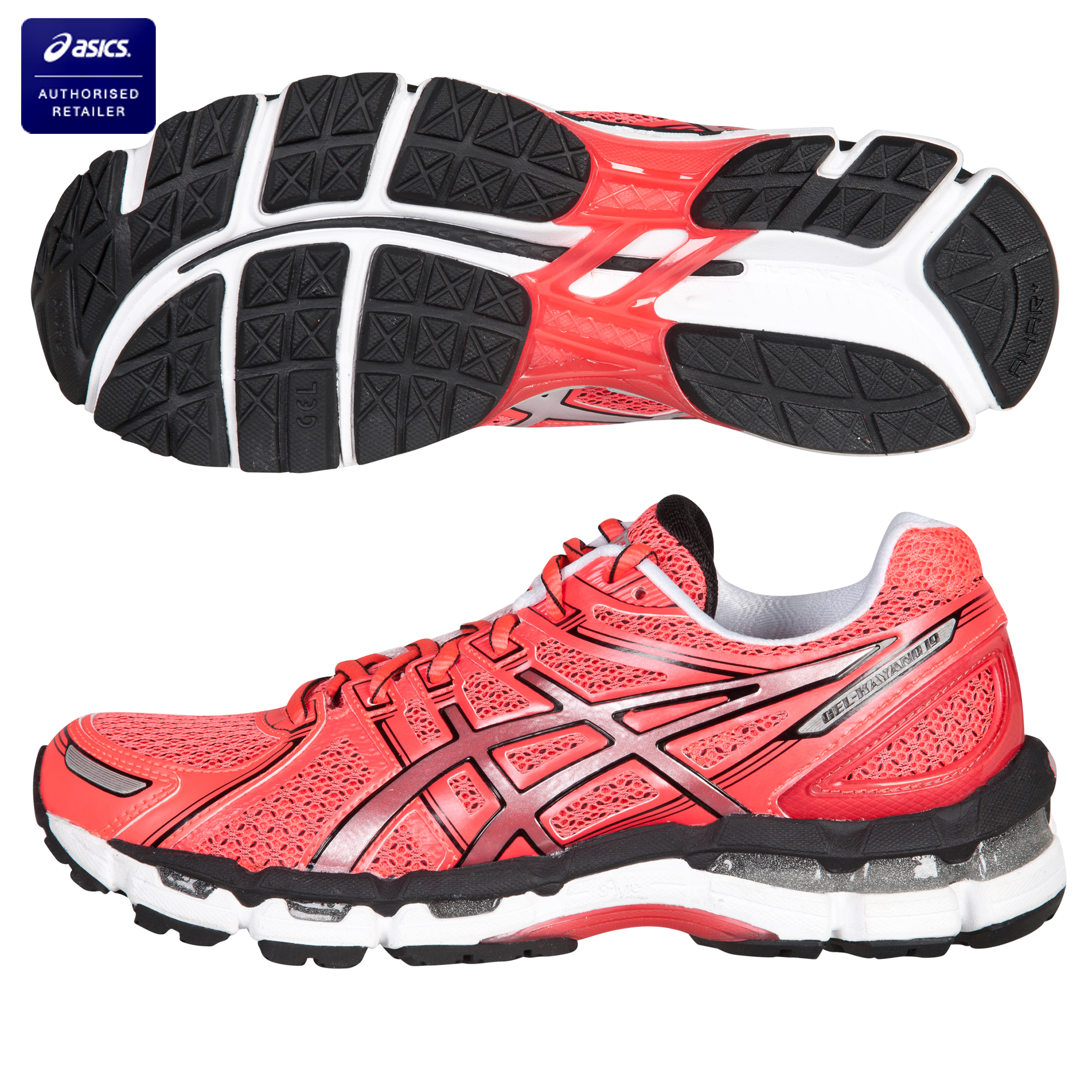 Asics Gel-Kayano 19 Trainer - Hot Pink/Lightening/Black - Womens