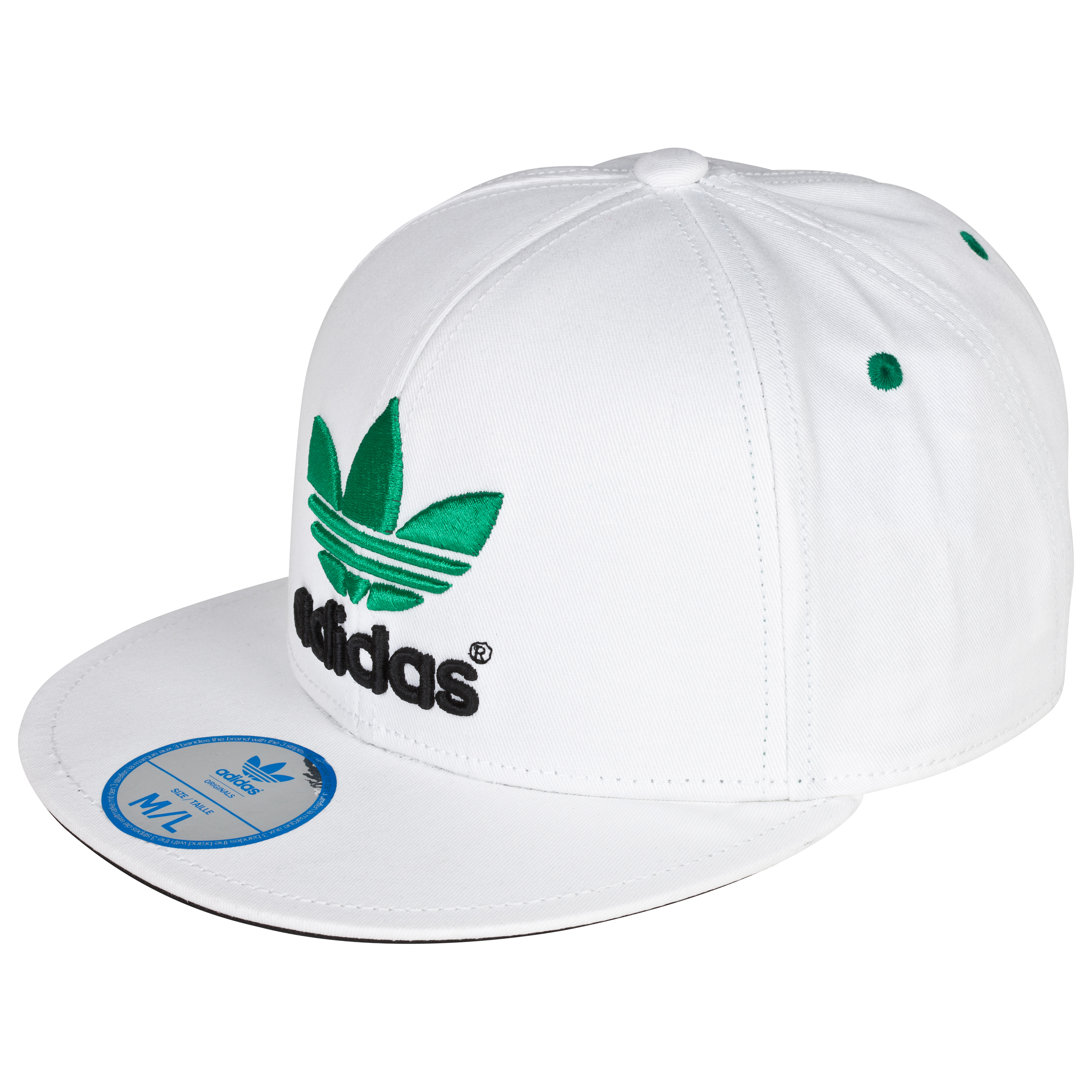 Originals Flatbrim Snapback Cap - White/Fairway
