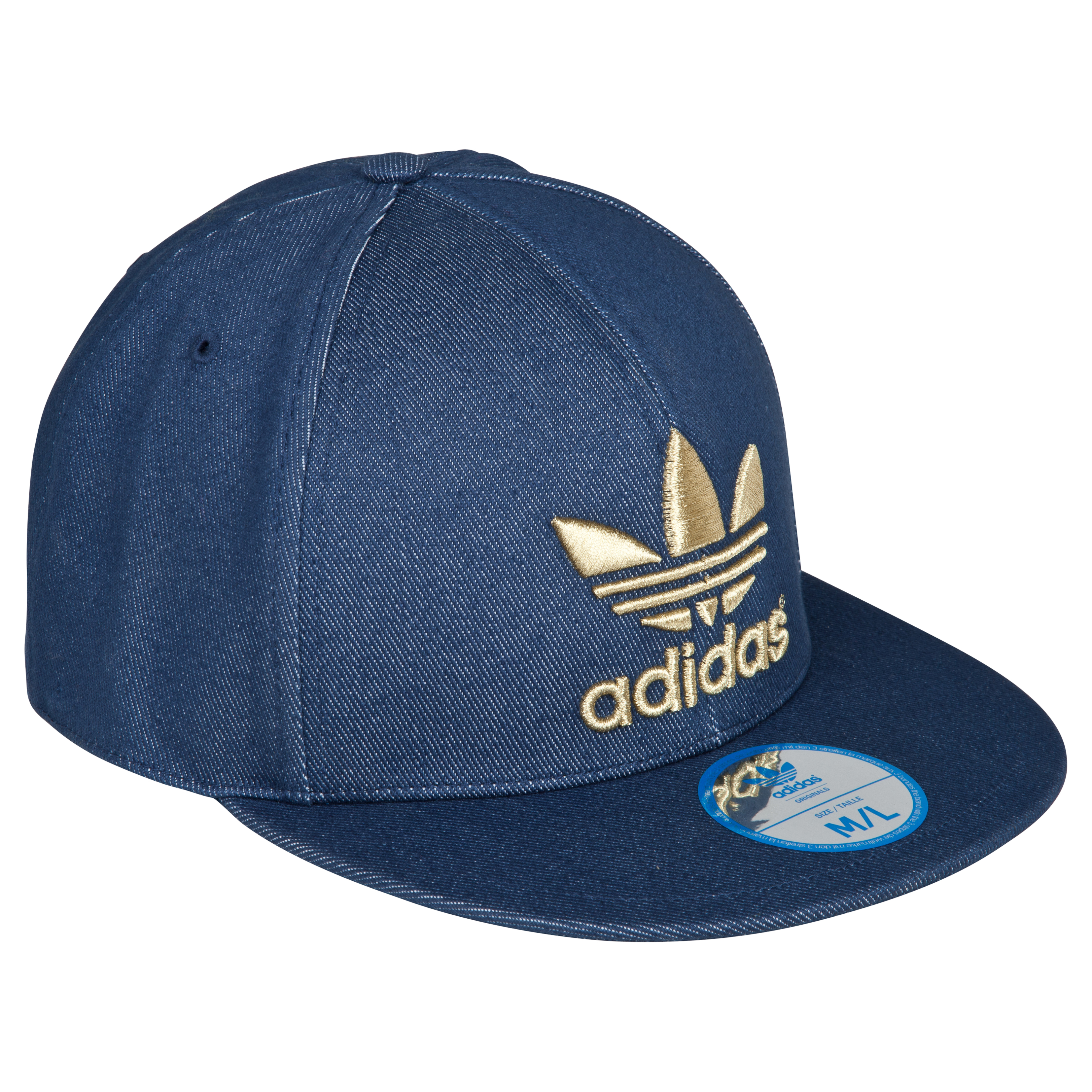 Originals Flatbrim Snapback Cap Denim - Uniform Blue/Metallic Gold