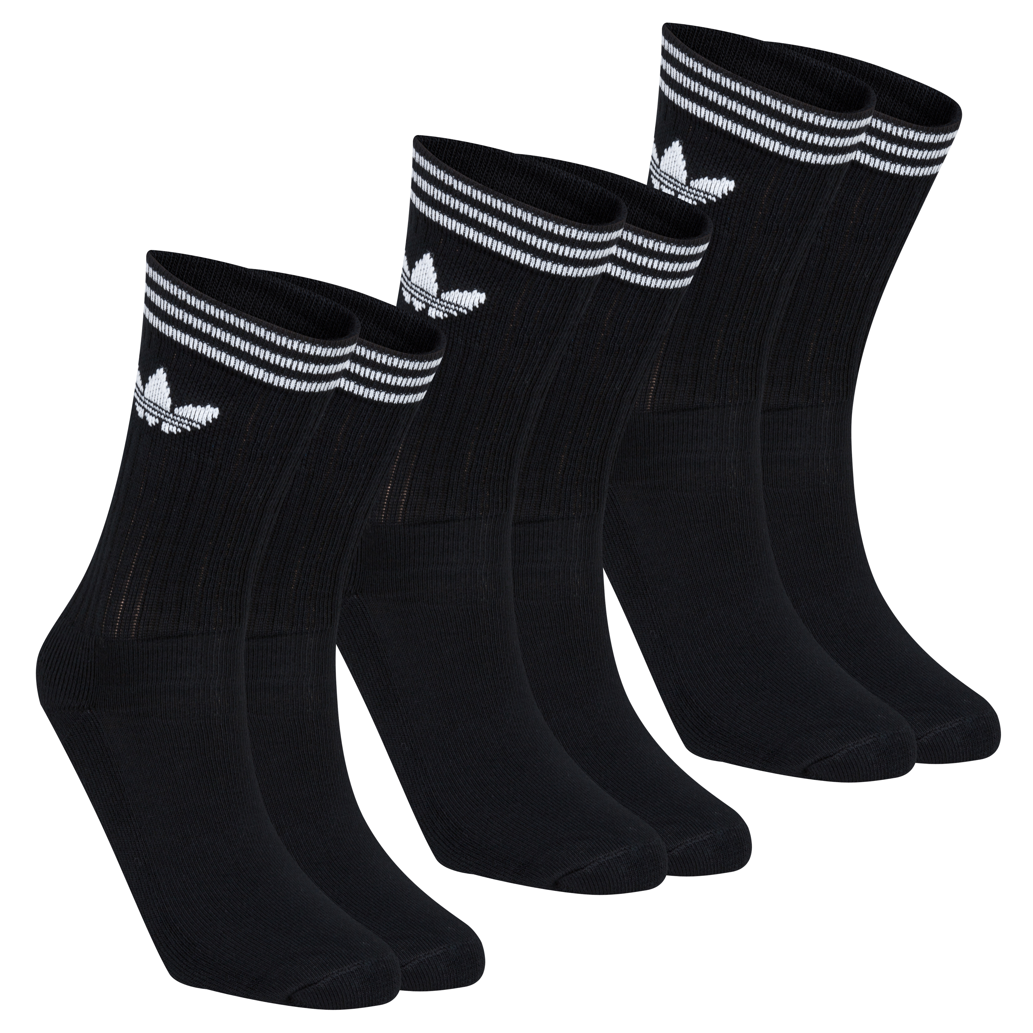Originals Crew 3 Pack Sock - Black/White