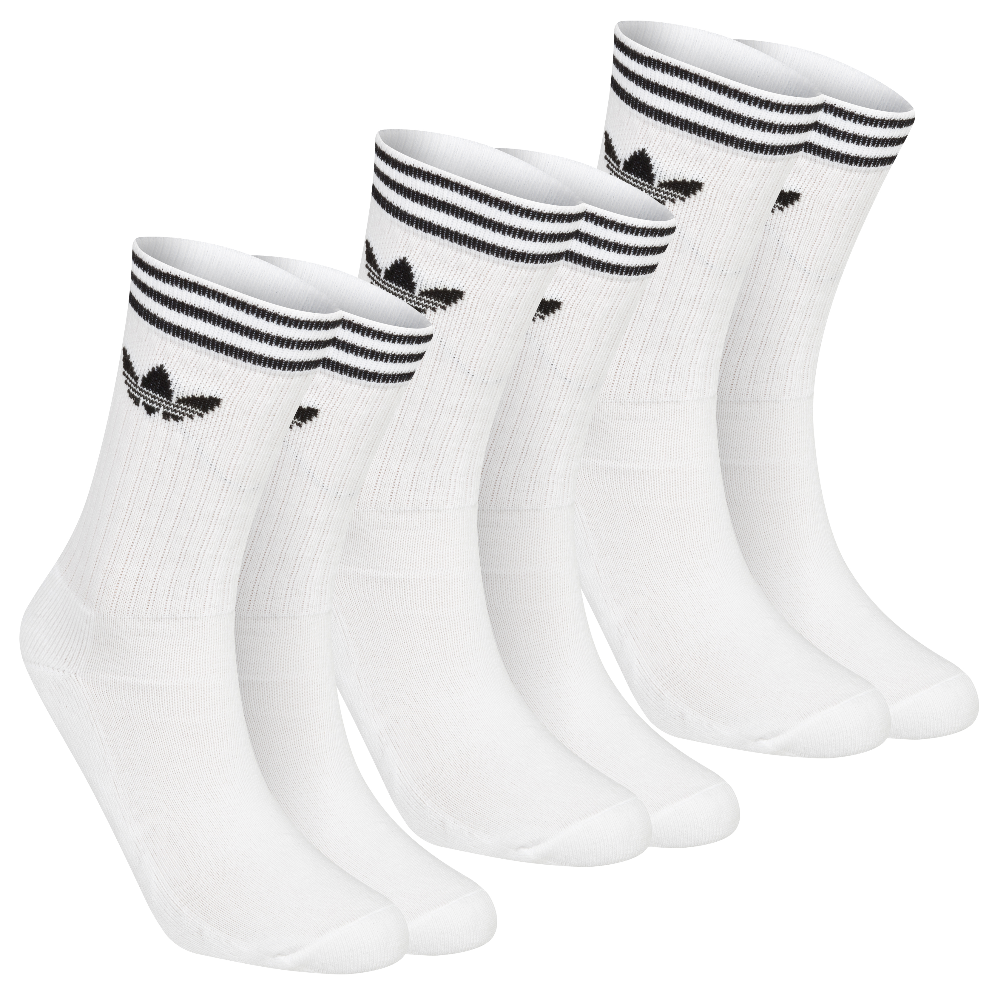 Originals Crew 3 Pack Sock - White/Black