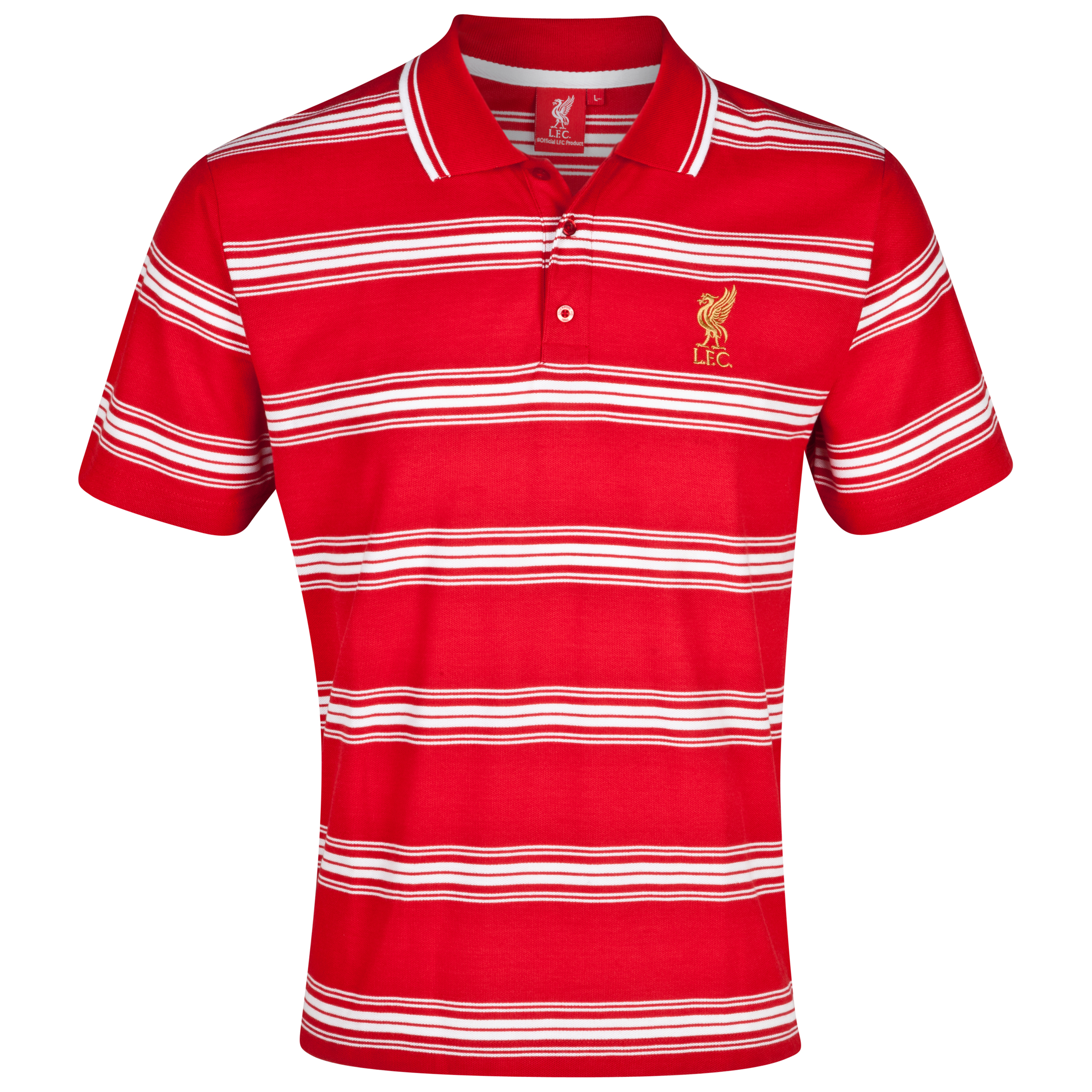 Liverpool Striped Polo - Red/white Picture