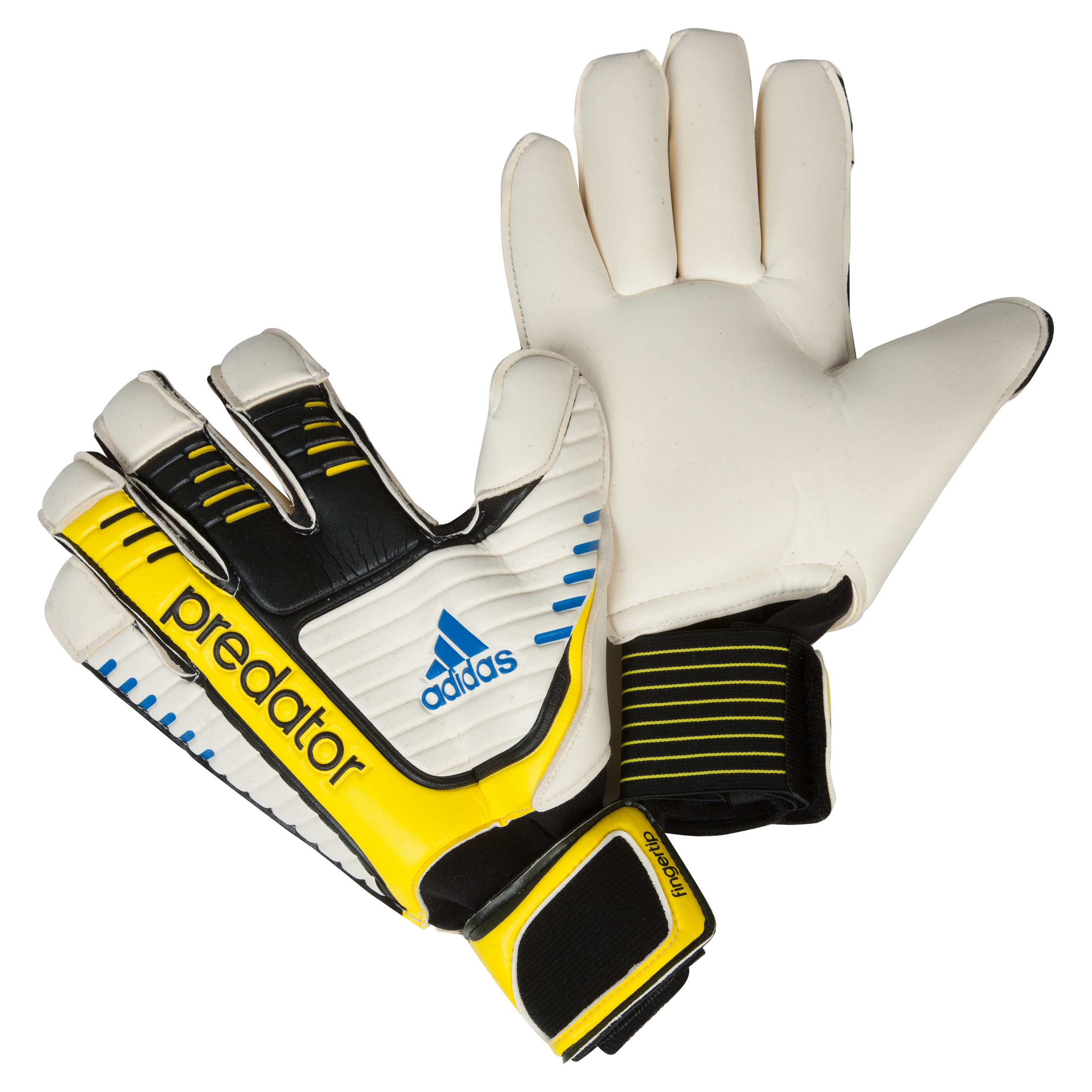 adidas Pred FT Goalkeeper Gloves - Black/White/Vivid Yellow/Prime Blue
