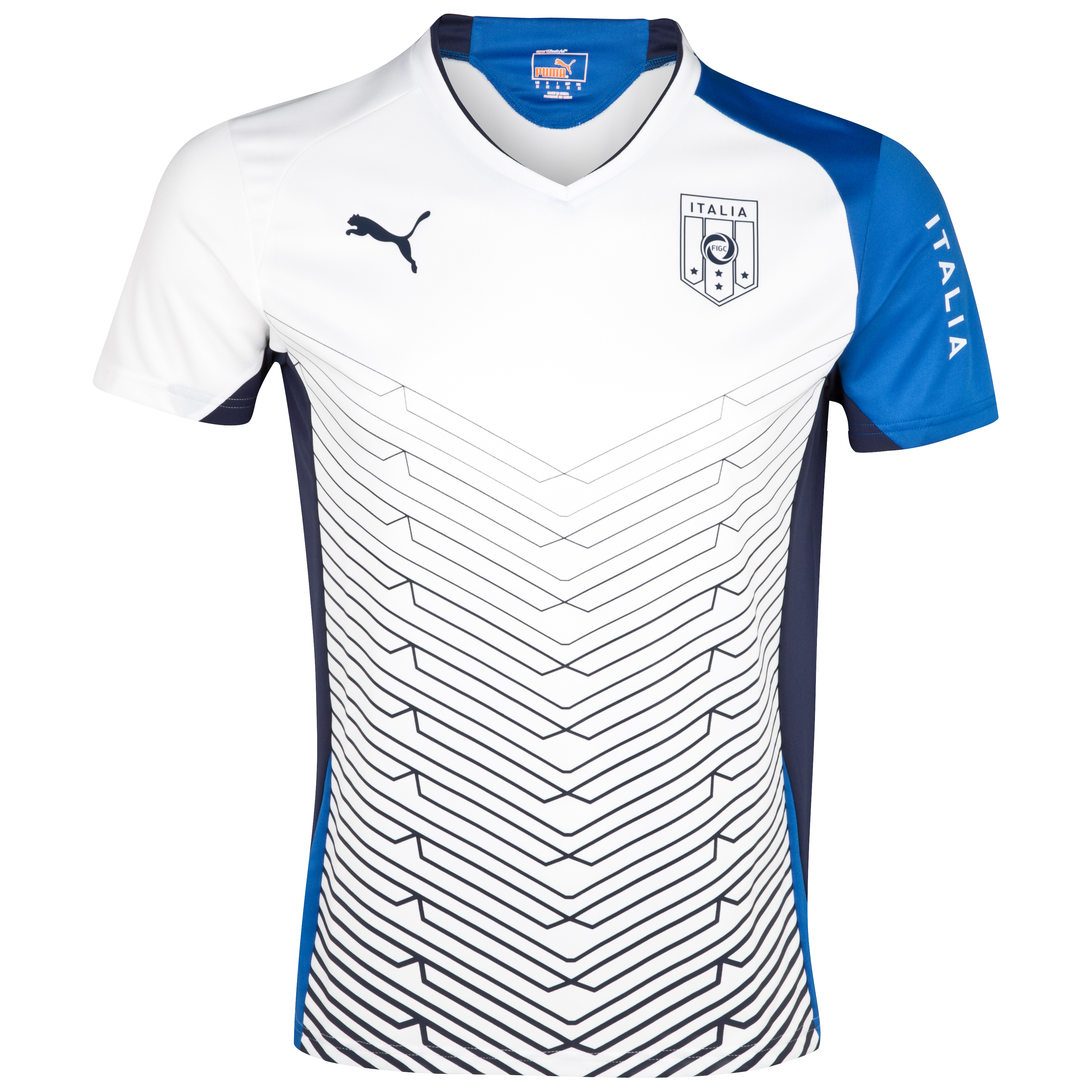 Puma Italy Training T-Shirt  - Navy/White