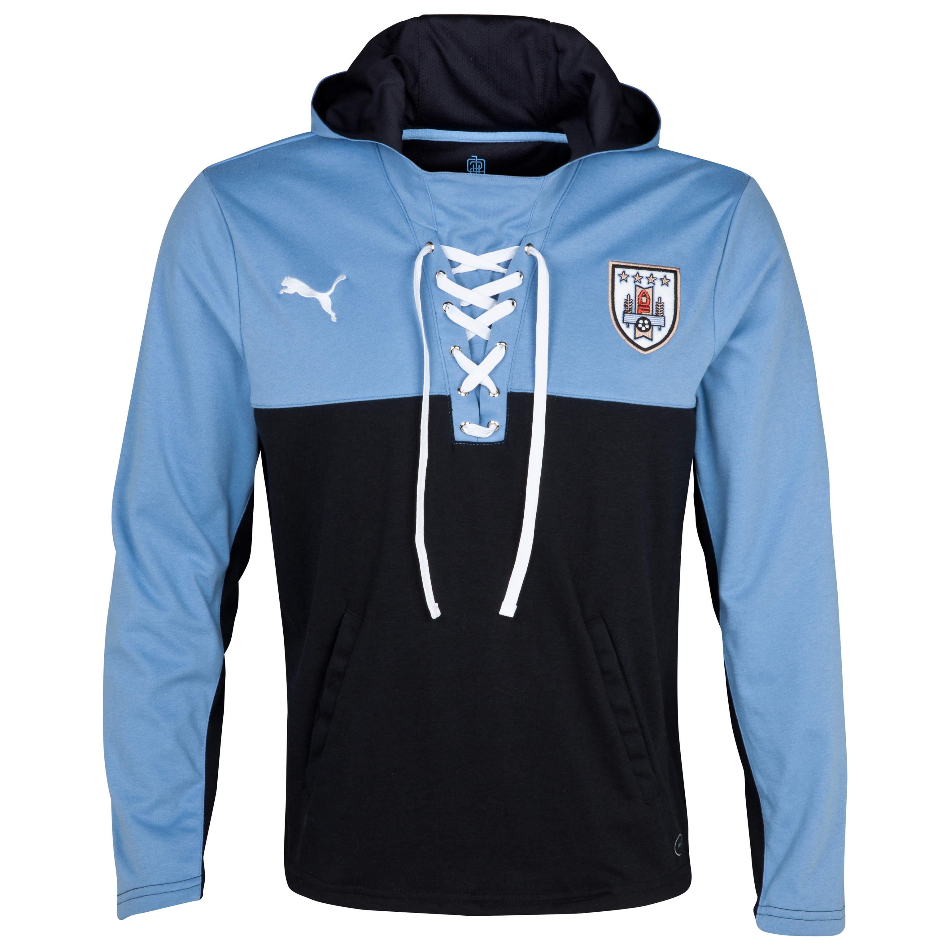 Puma Uruguay Walk Out Jacket - Black/Silver Lake Blue