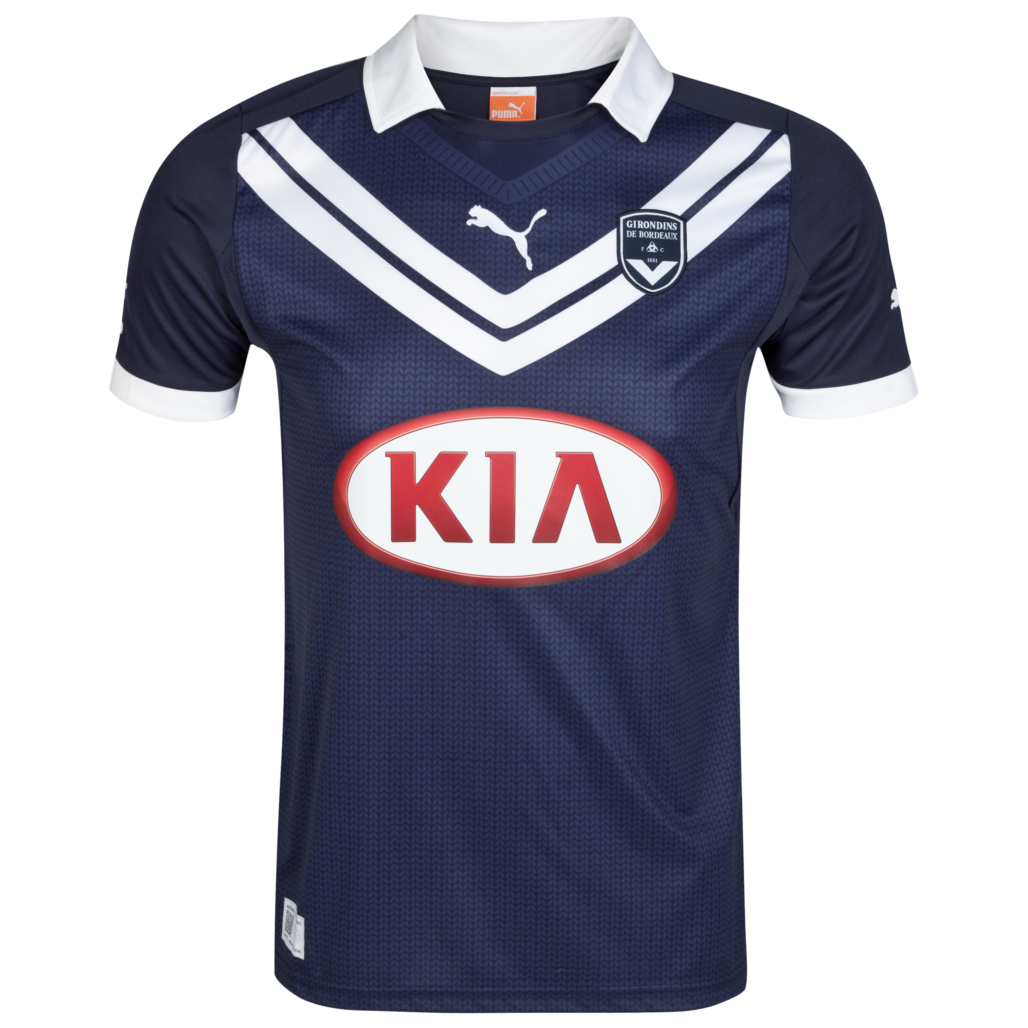Puma Bordeaux Home Shirt 2012/13 - New Navy/White