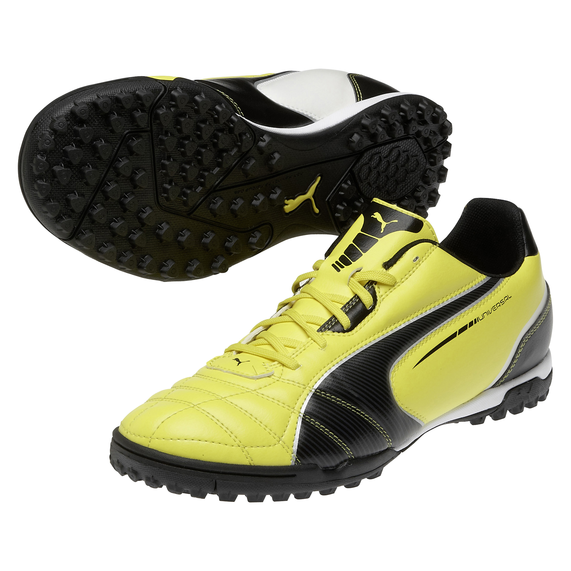 Puma Universal Astroturf Trainers - Blazing Yellow/Black/White