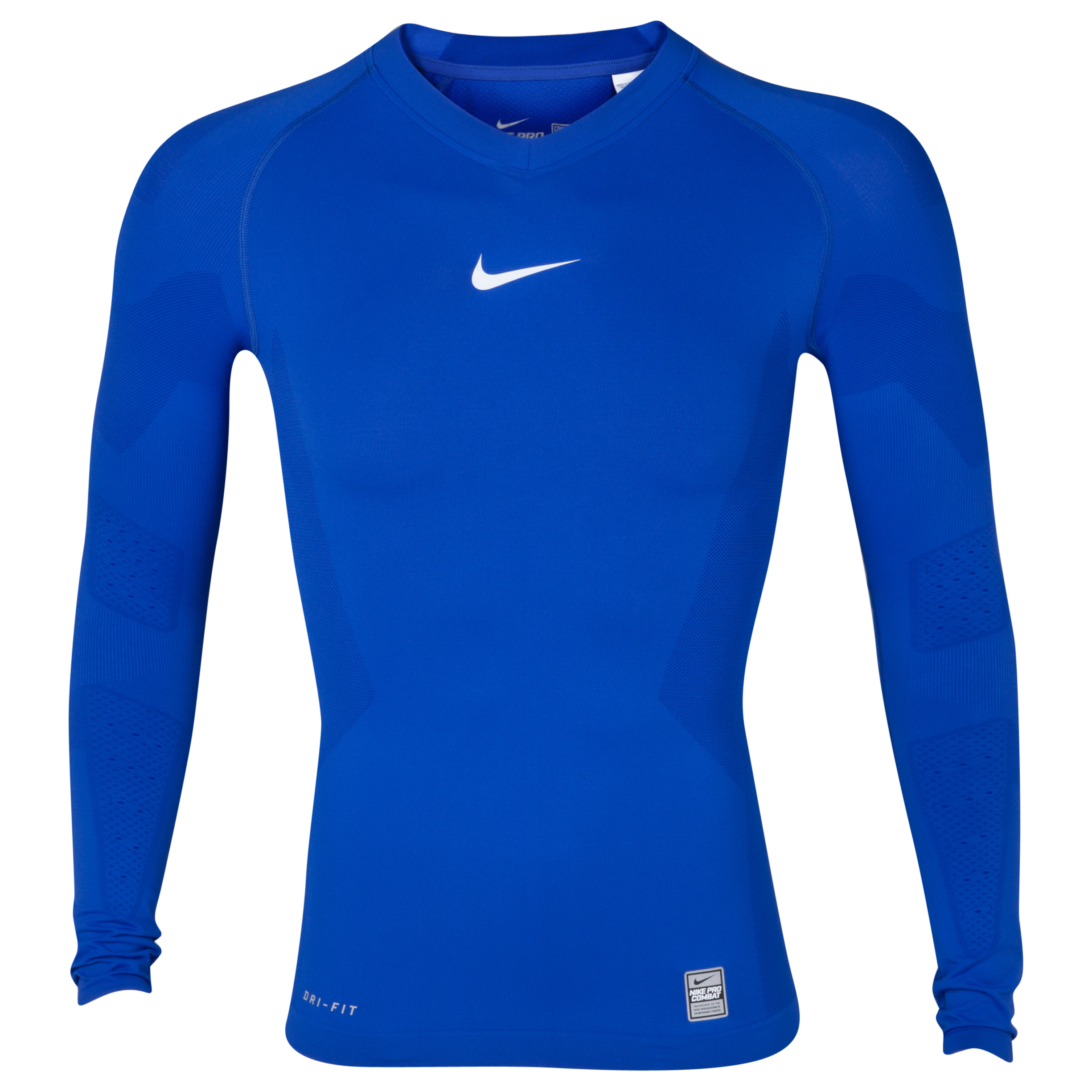 Nike Pro Combat Hypercool Long Sleeved Top - Varsity Royal