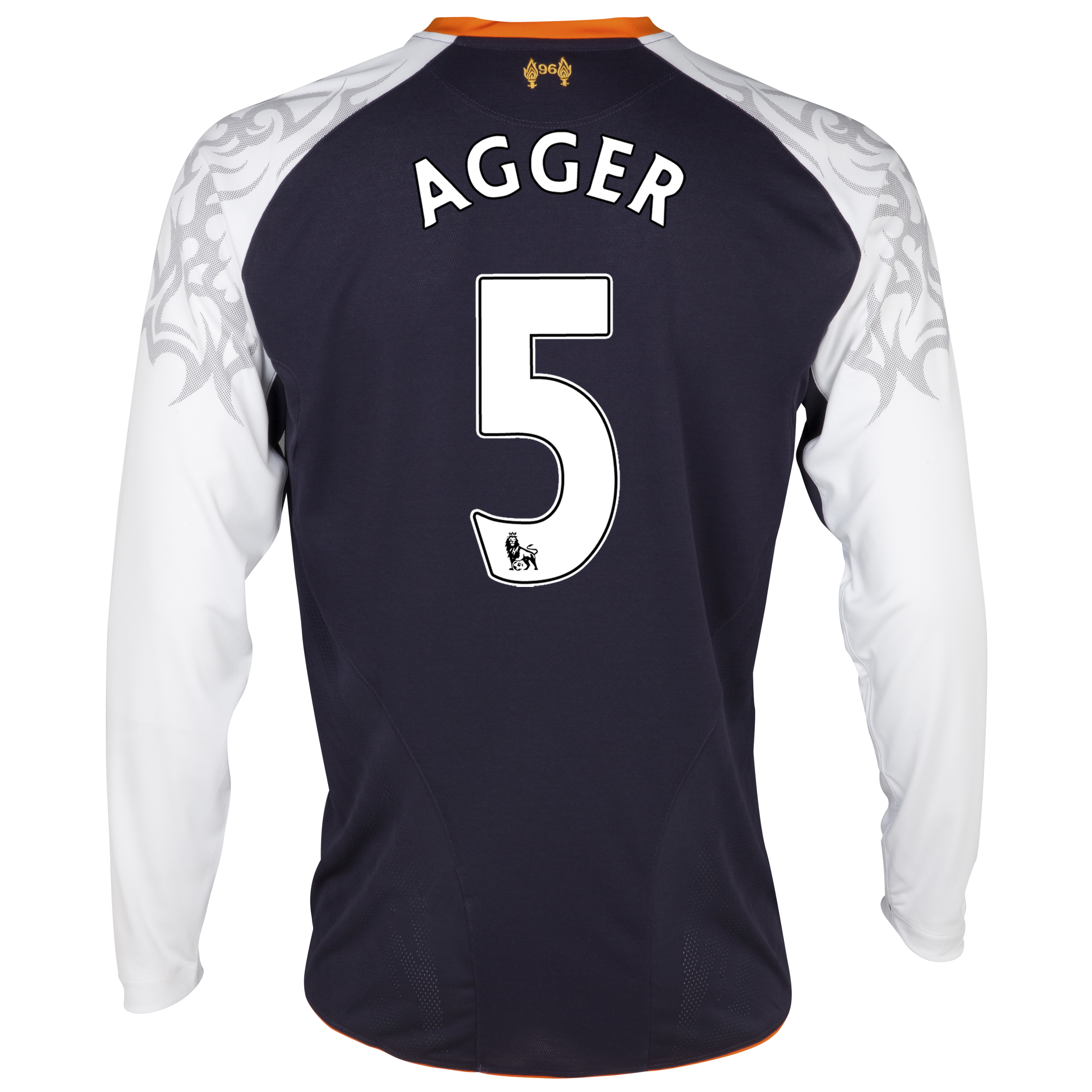 Liverpool Third Shirt 2012/13 - Long Sleeve with Agger 5 printing