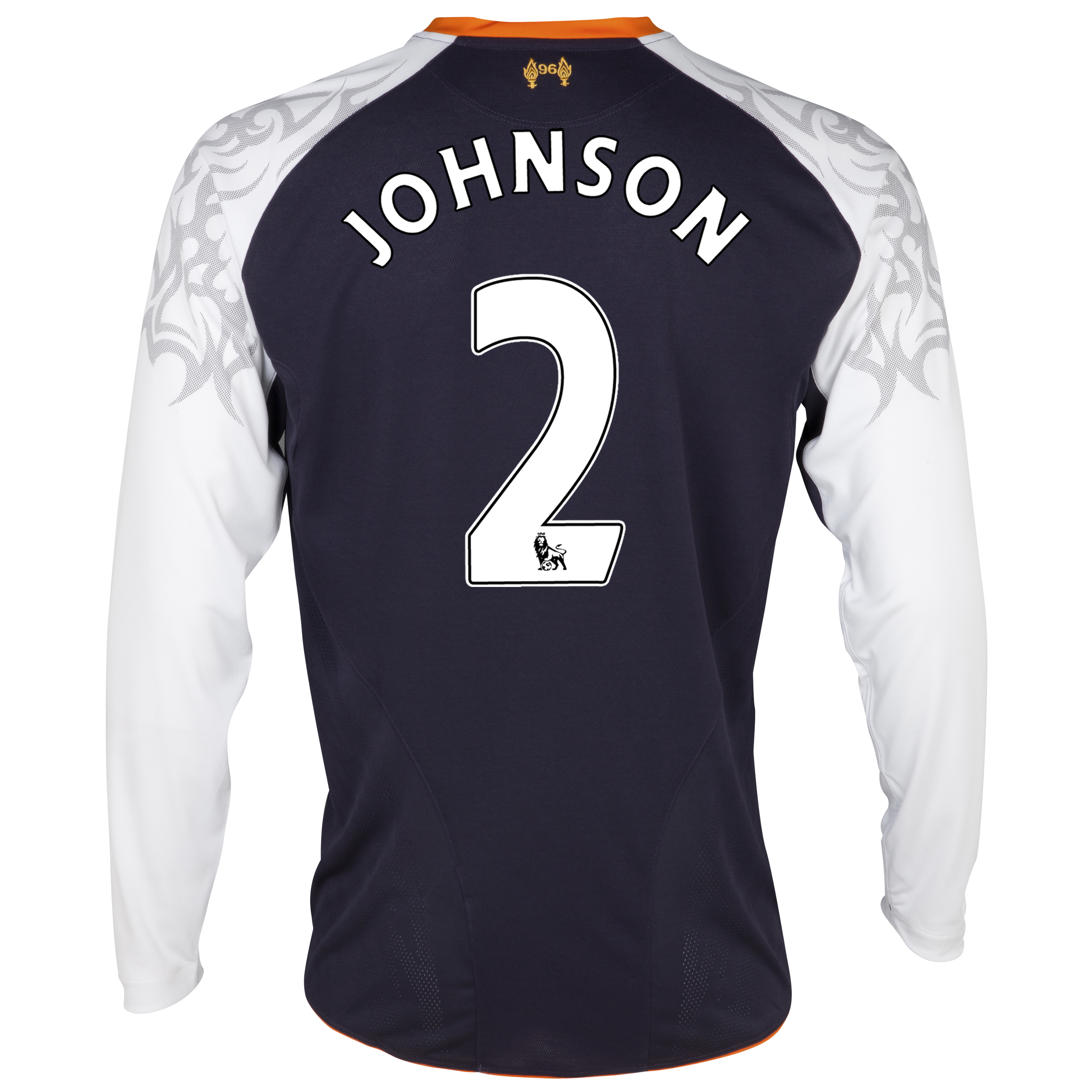 Liverpool Third Shirt 2012/13 - Long Sleeve - Kids with Johnson 2 printing