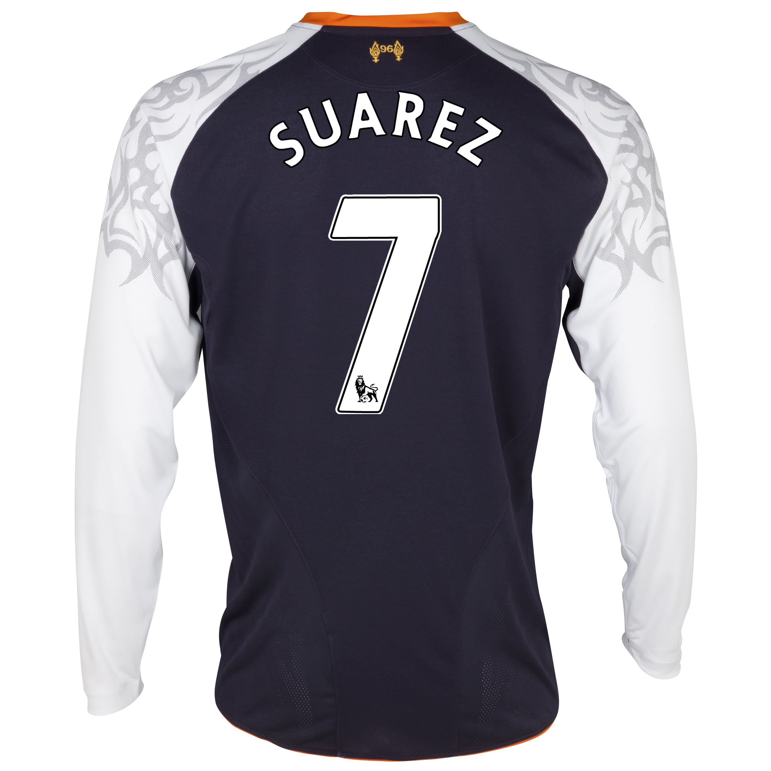 Liverpool Third Shirt 2012/13 - Long Sleeve - Kids with Suarez 7 printing
