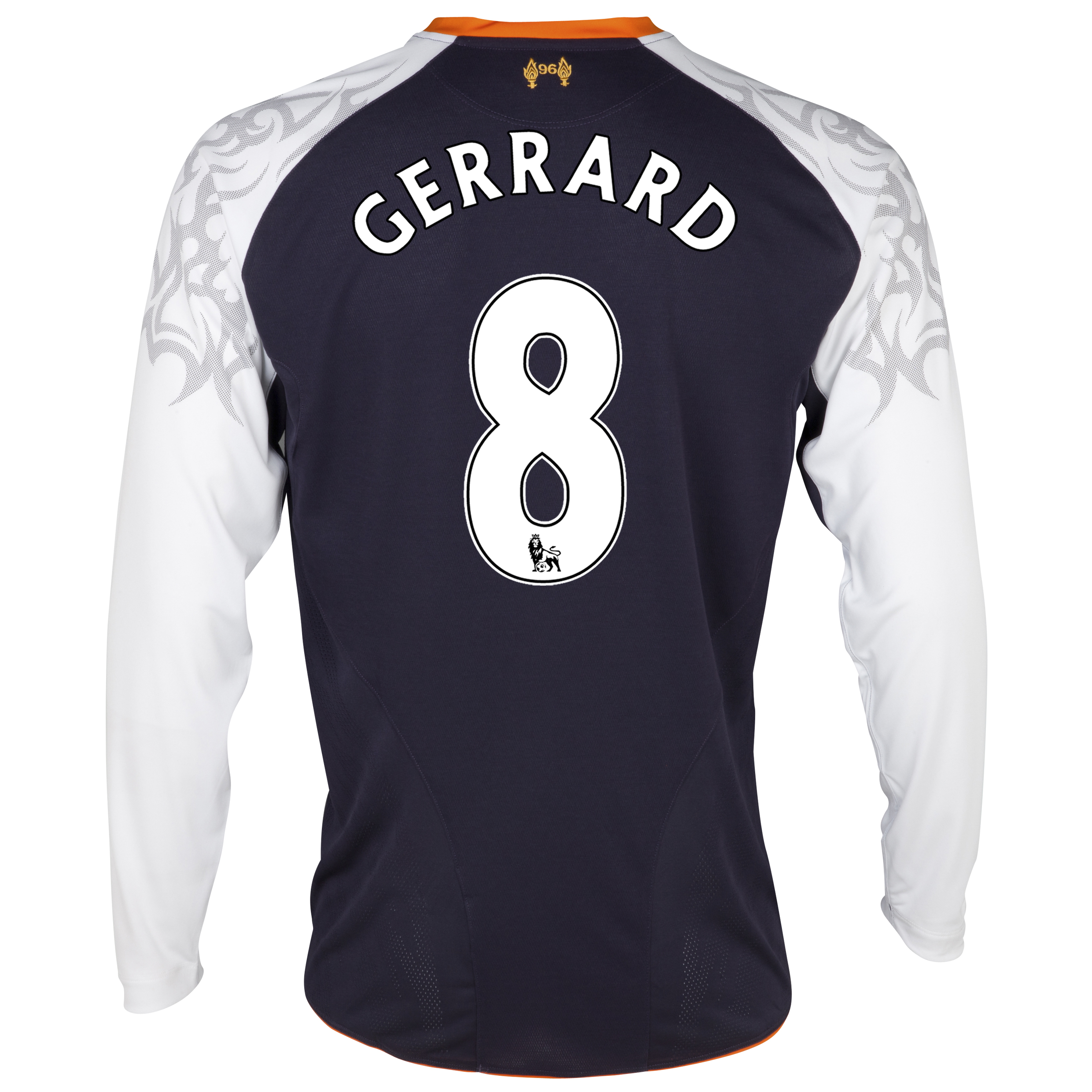 Liverpool Third Shirt 2012/13 - Long Sleeve - Kids with Gerrard 8 printing