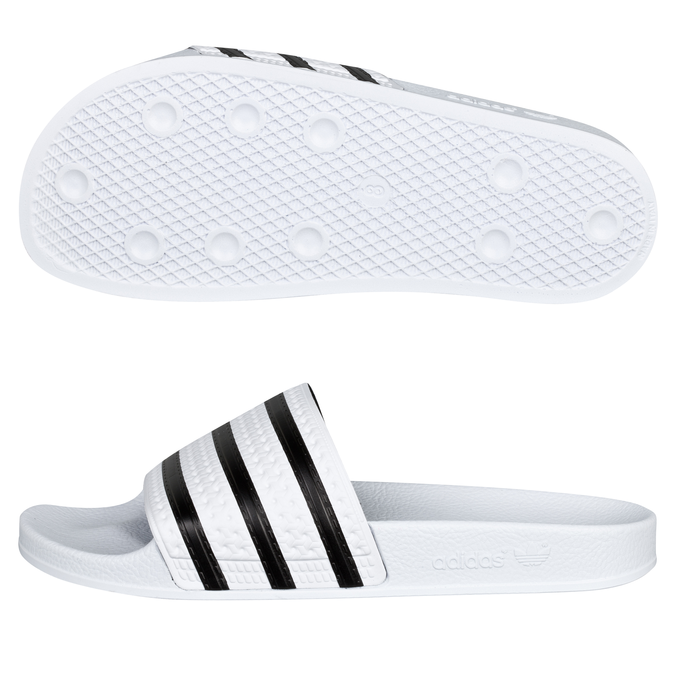 Originals Adilette Flip Flops - White/Black