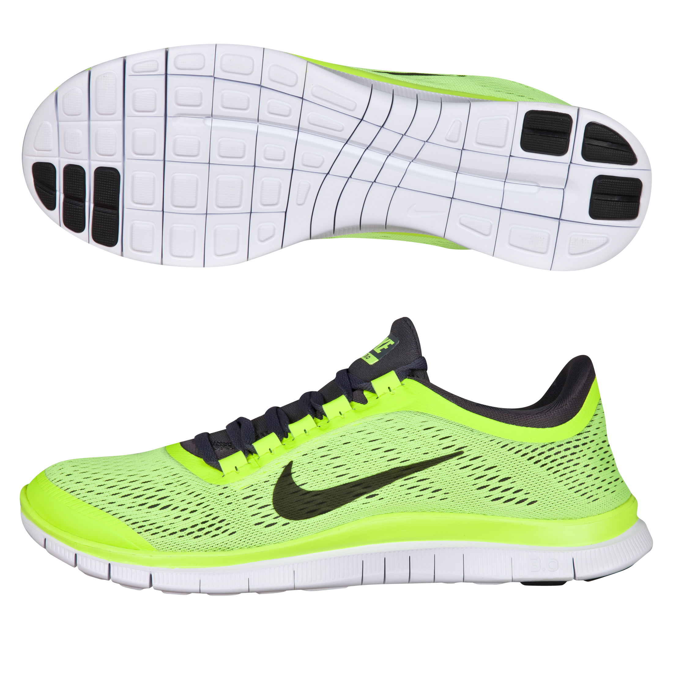 Nike Free 3.0 V5 Trainer - Volt/Dark Grey/White