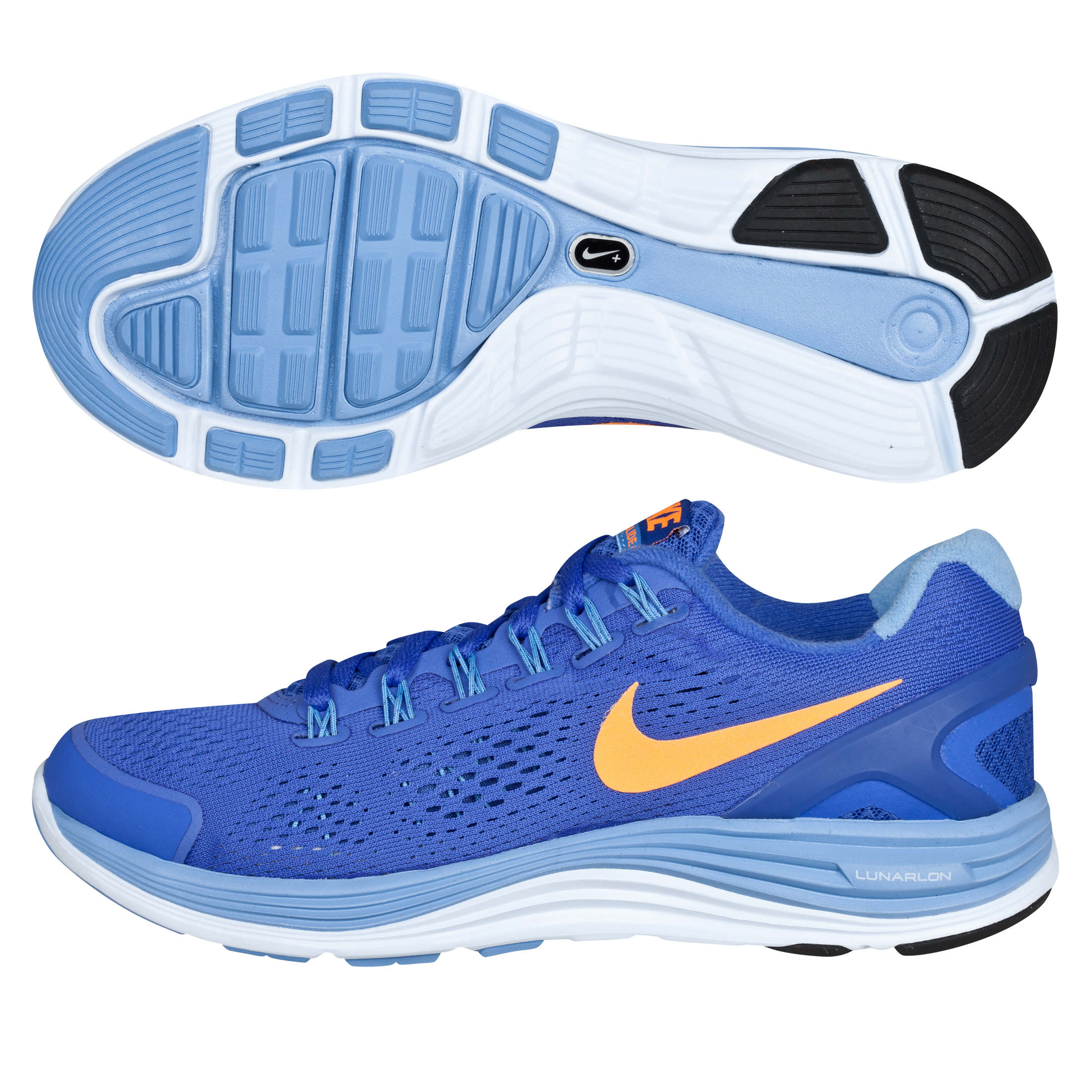 Nike Lunarglide+ 4  Trainer - Purple/Bright Citrus - Womens