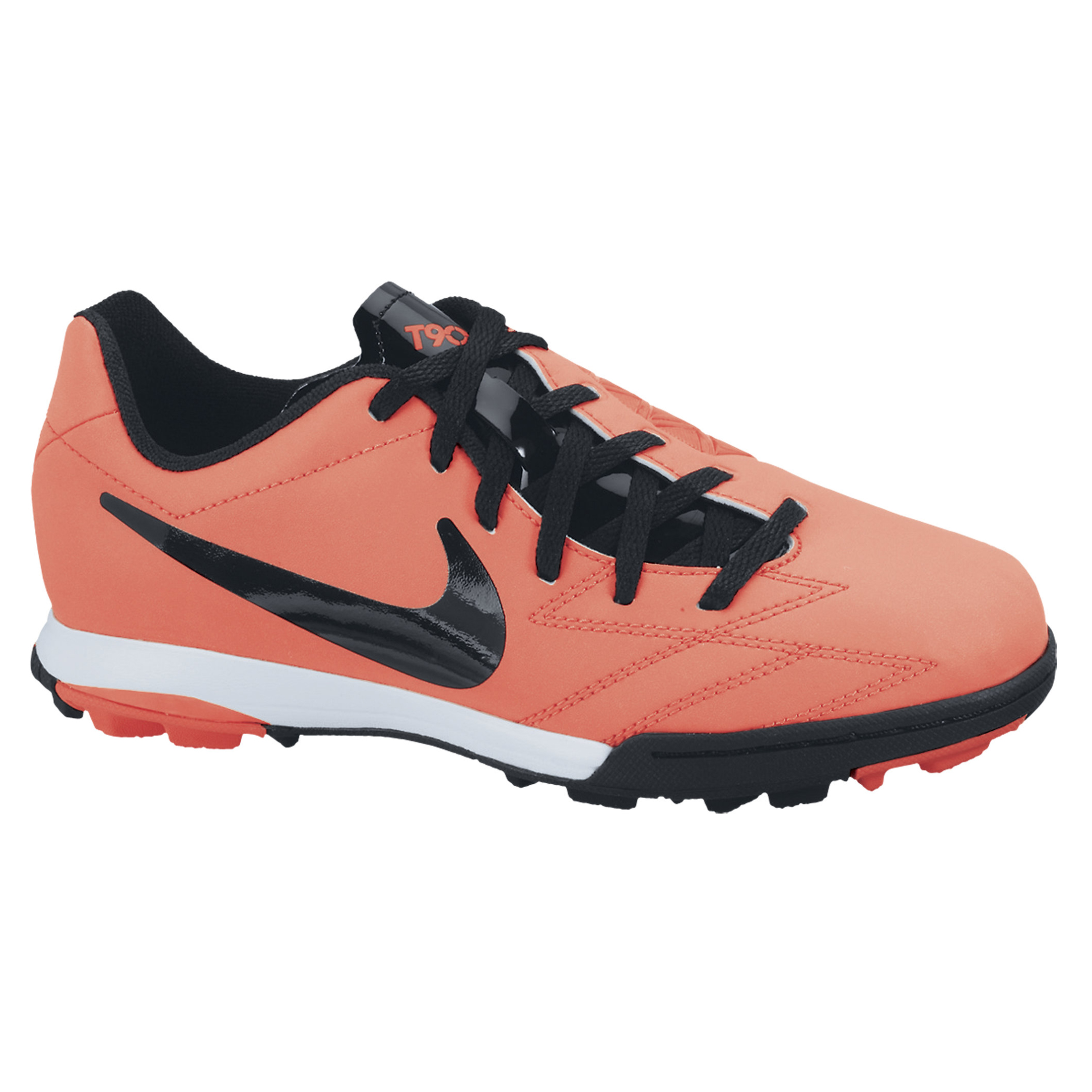 Nike Total90 Shoot IV Astroturf Trainers - Bright Mango/Black/Total Crimson/White - Kids