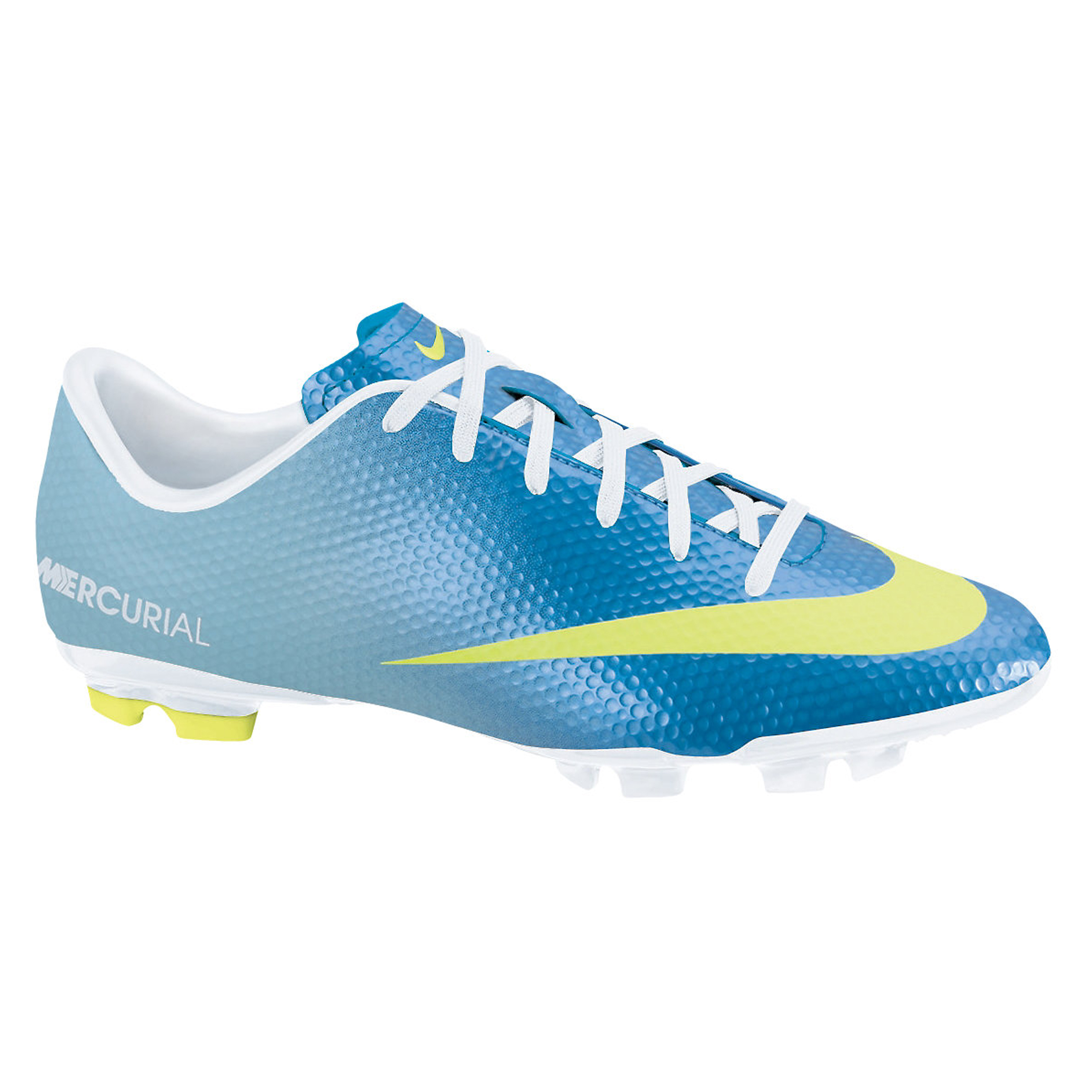 Nike Mercurial Victory IV Firm Ground Football Boots - Neptune Blue/Volt/Toad Pool Blue - Kids