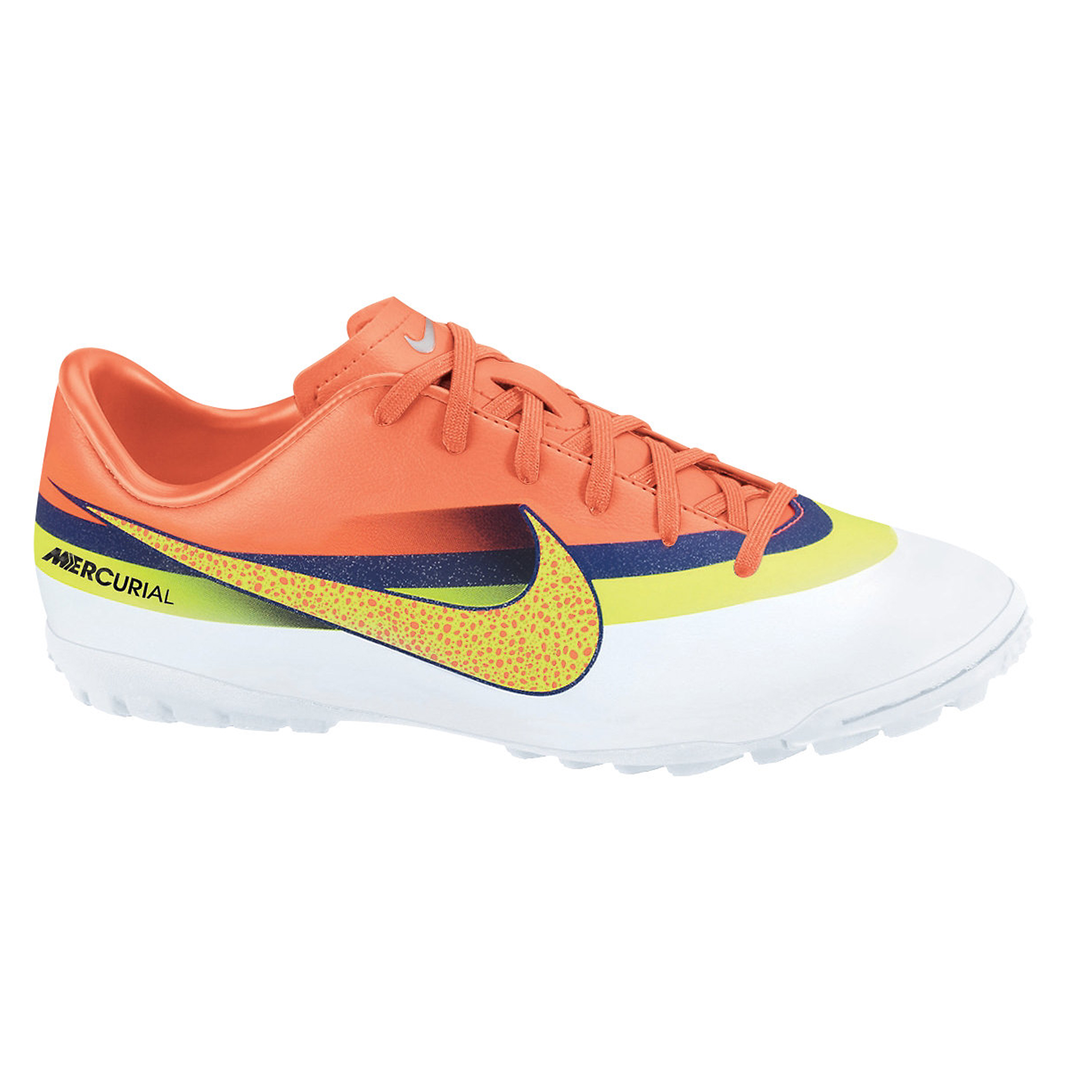 Nike Mercurial Victory IV CR7 Astroturf Trainers - White/Volt/Loyal Blue/Total Crimson - Kids