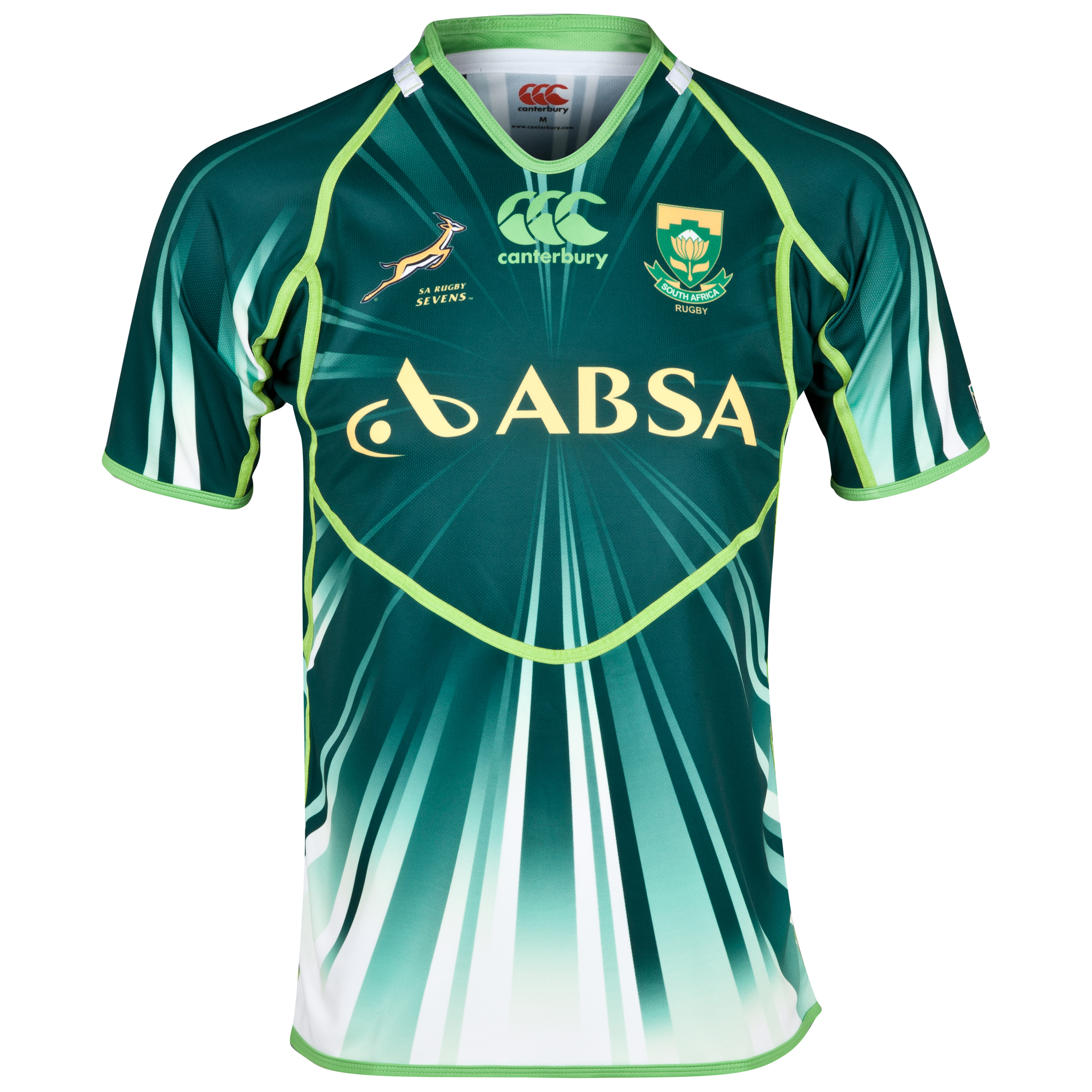 Springboks Home 7's Rugby Pro Shirt 2013/14