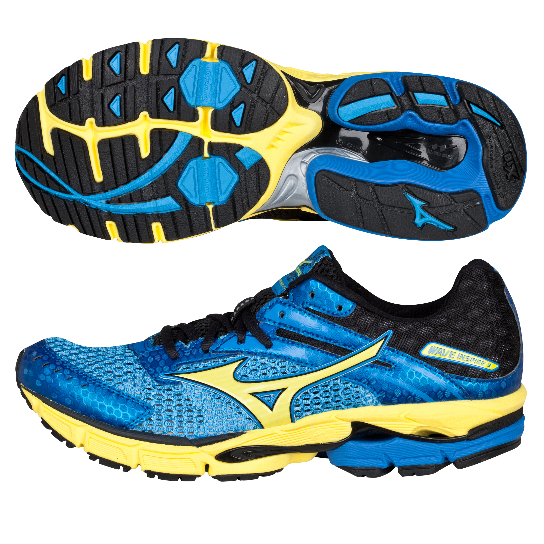 Mizuno Wave Inspire 9 Trainer - Malibu Blue/Blazing Yellow/Anthracite