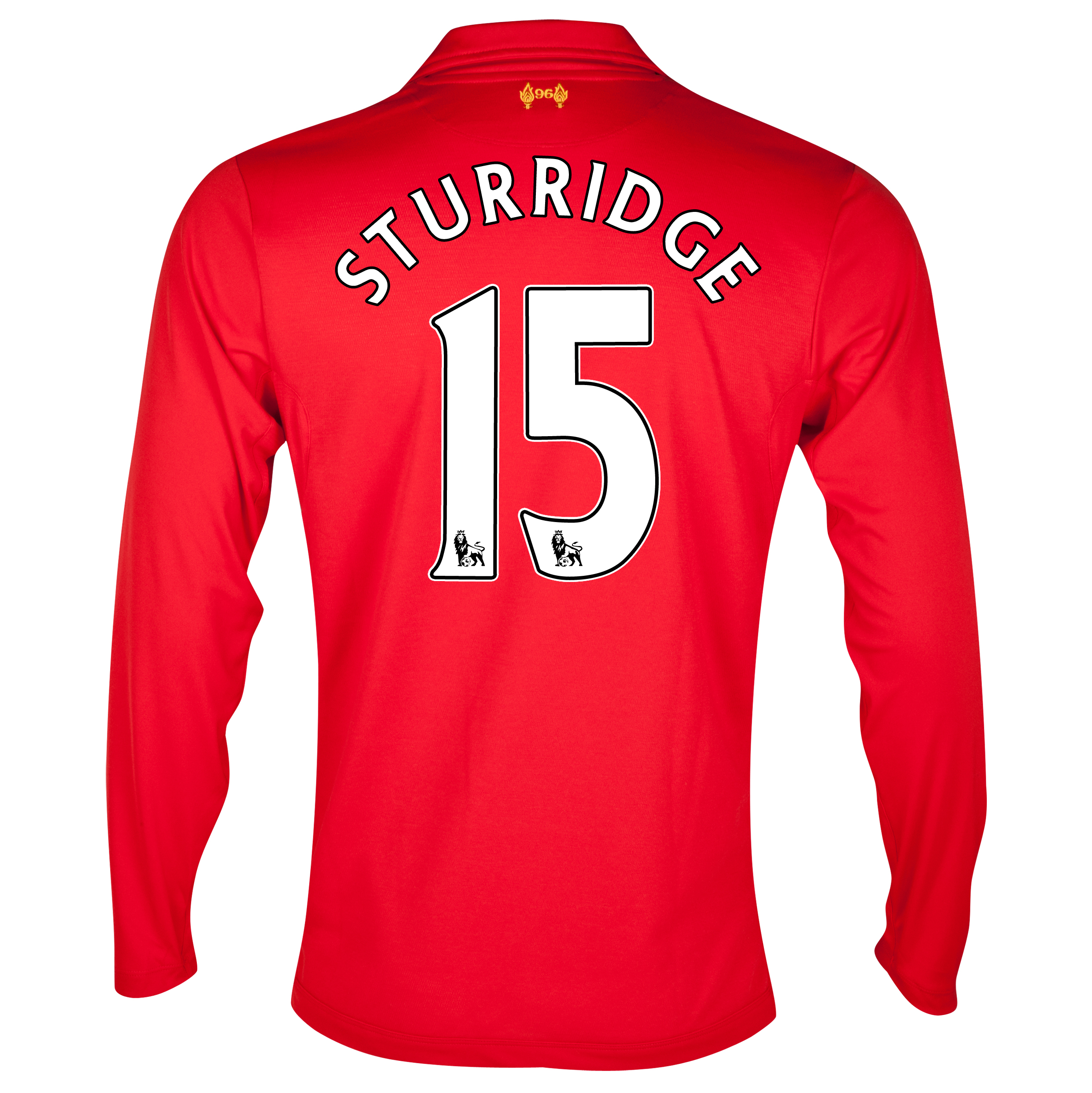 Liverpool Home Shirt 2012/13 - Long Sleeve - Kids with Sturridge 15 printing
