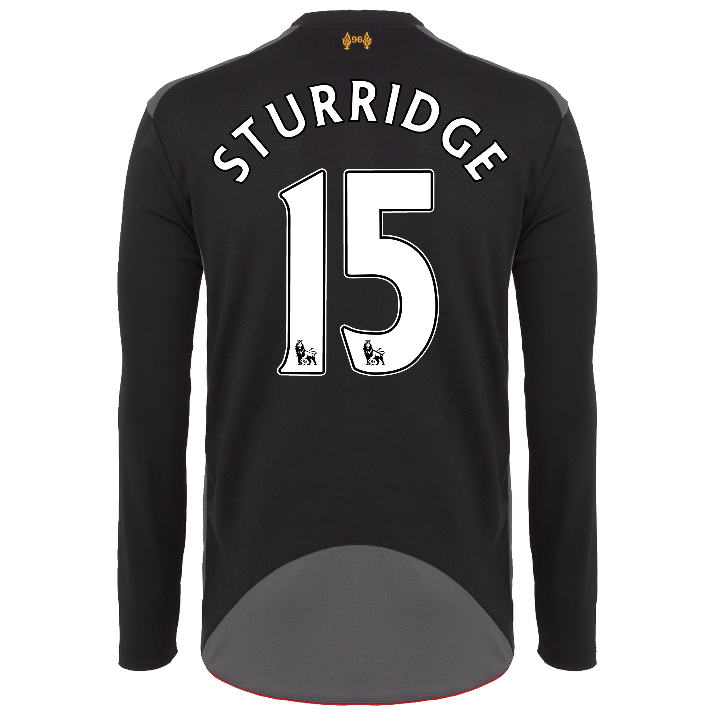 Liverpool Away Shirt 2012/13 - Long Sleeve - Kids with Sturridge 15 printing