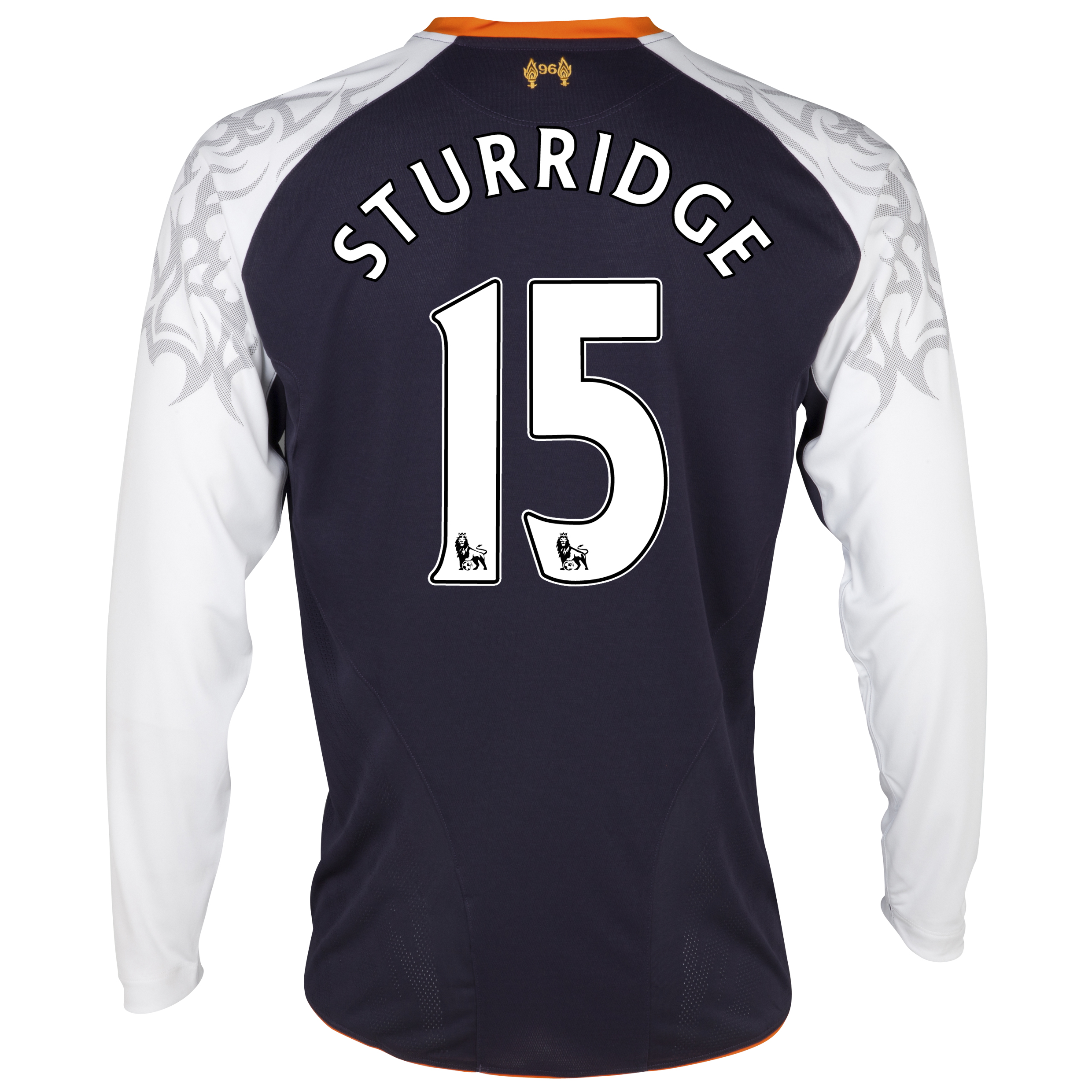 Liverpool Third Shirt 2012/13 - Long Sleeve with Sturridge 15 printing