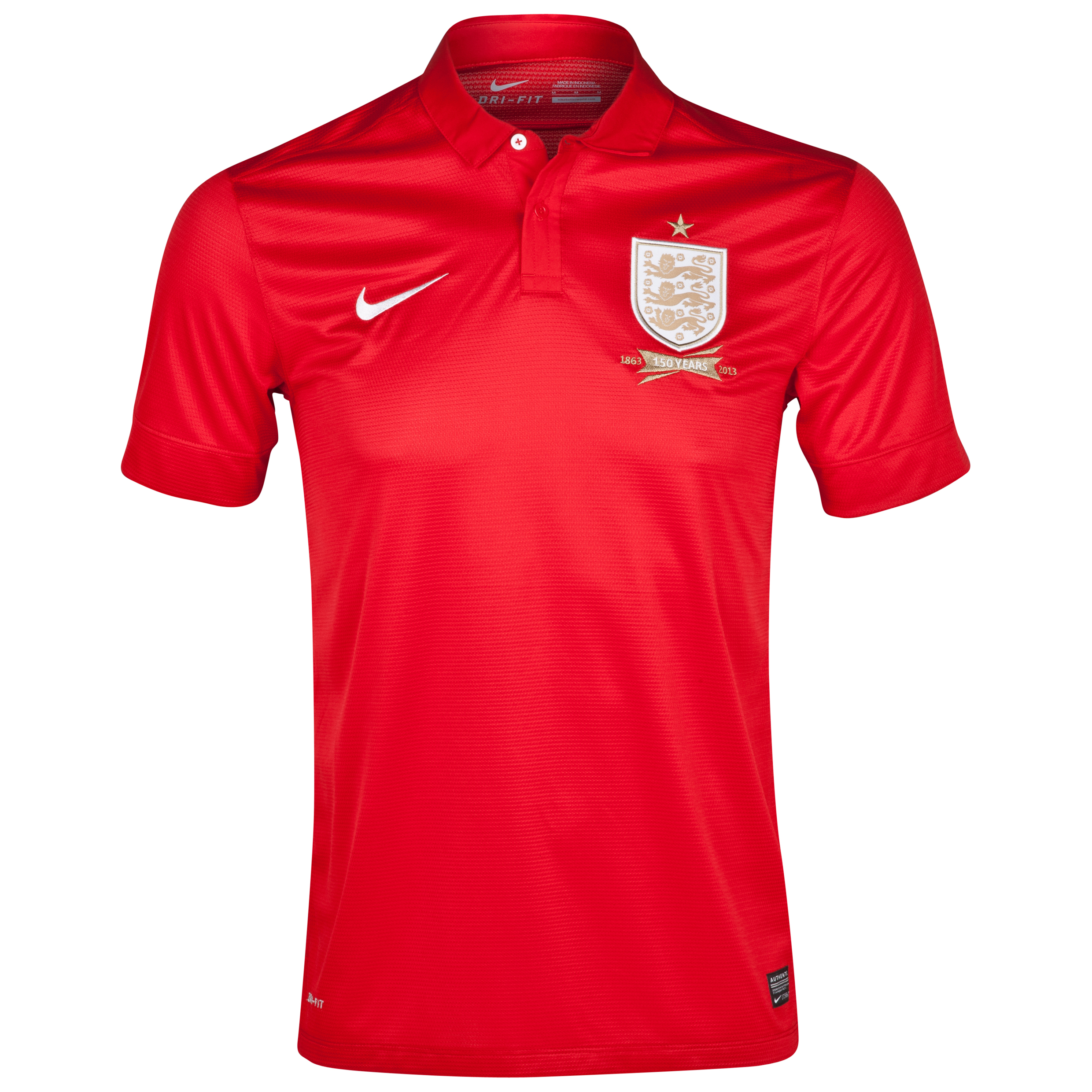 England Away Shirt 2013/14 - Mens Red