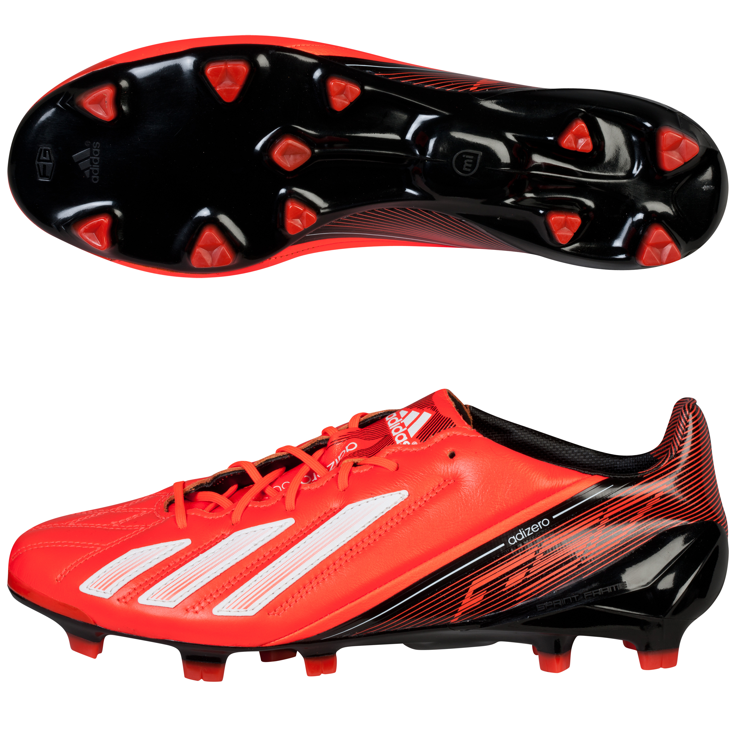 Adidas adizero F50 TRX Leather Firm Ground Football Boots Red