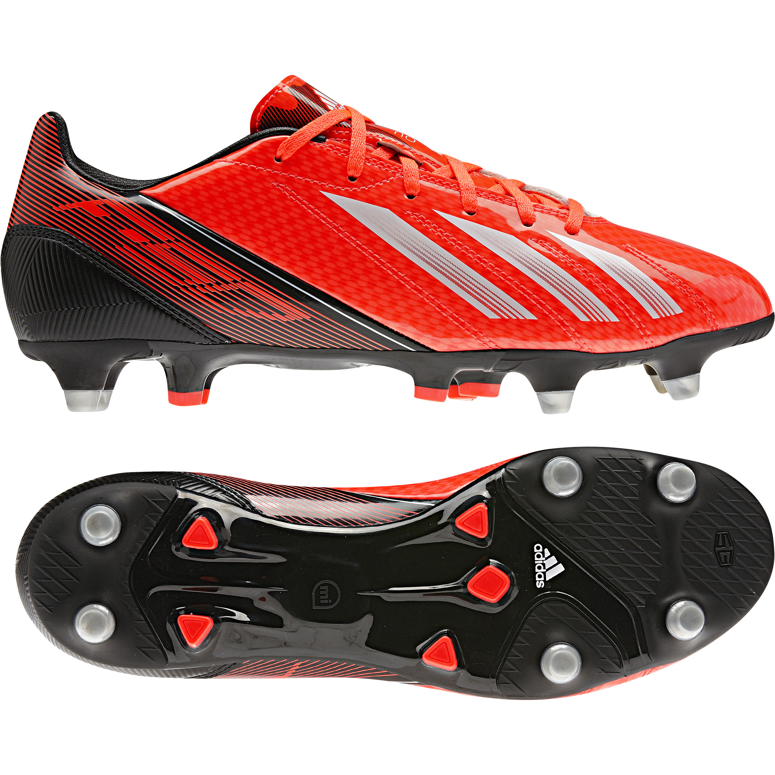 Adidas F10 TRX Soft Ground Football Boots Red