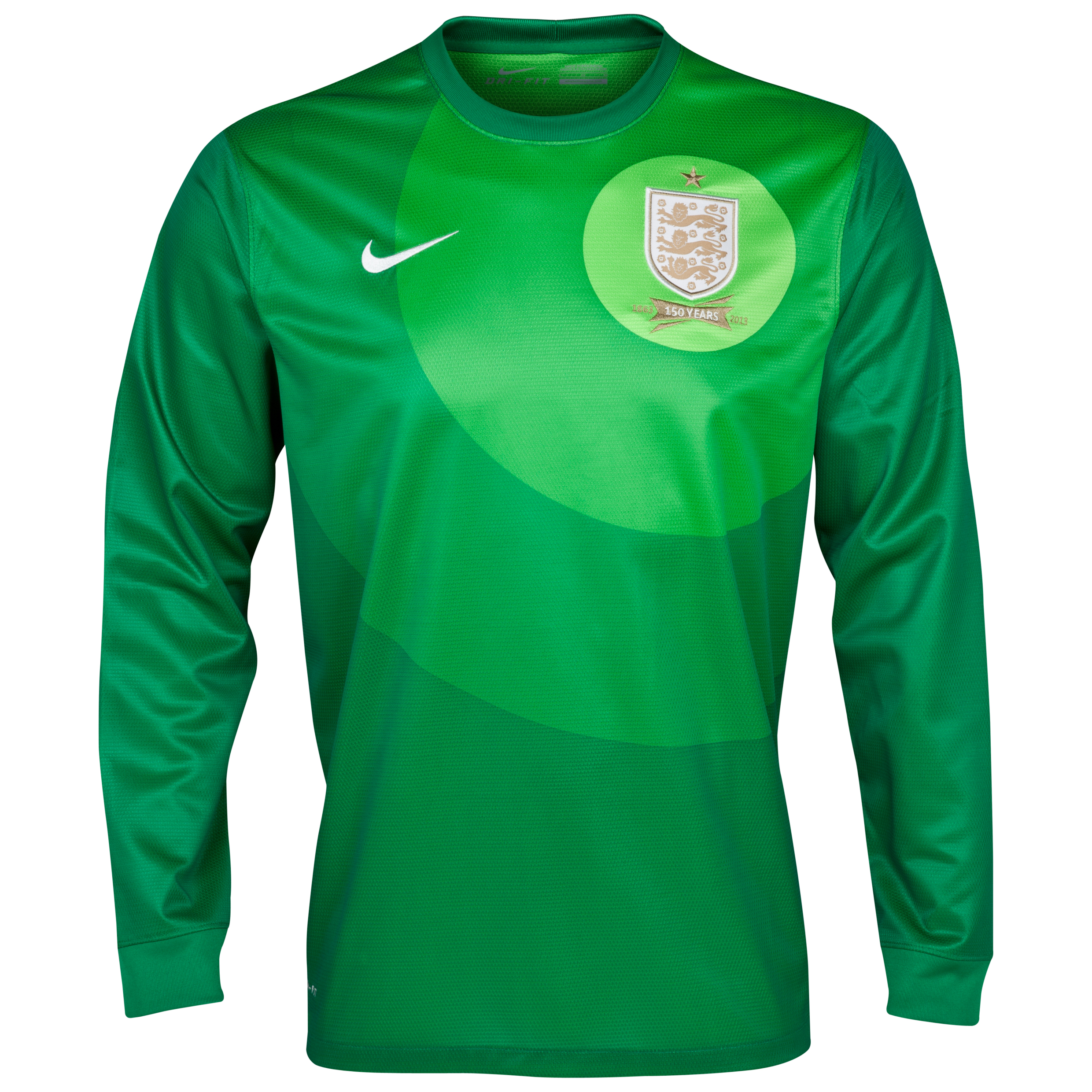 England Home Goalkeeper Shirt 2013/14 - L/S-Mens Green