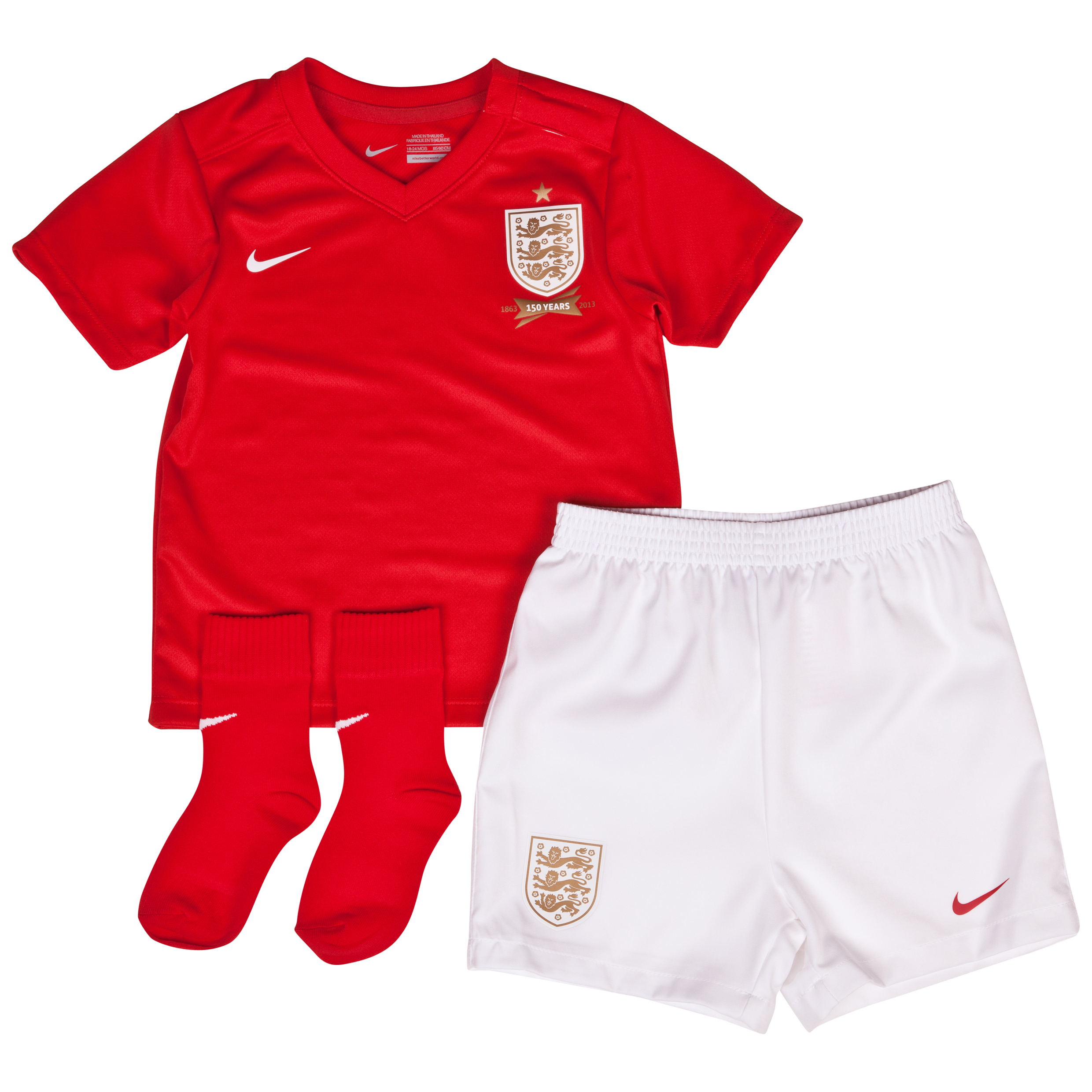 England Away Kit 2013/14 - Infants Red