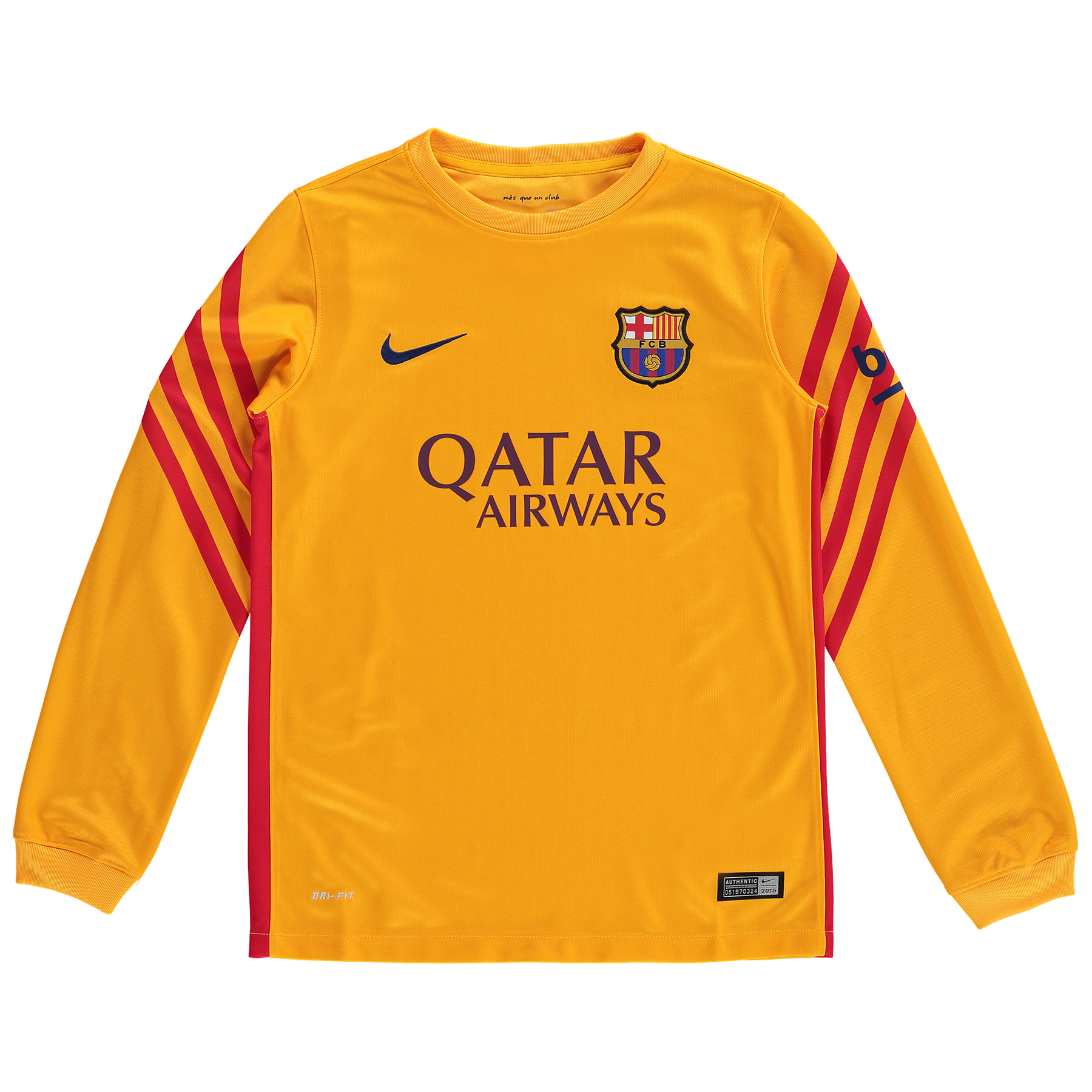 gold barcelona shirt