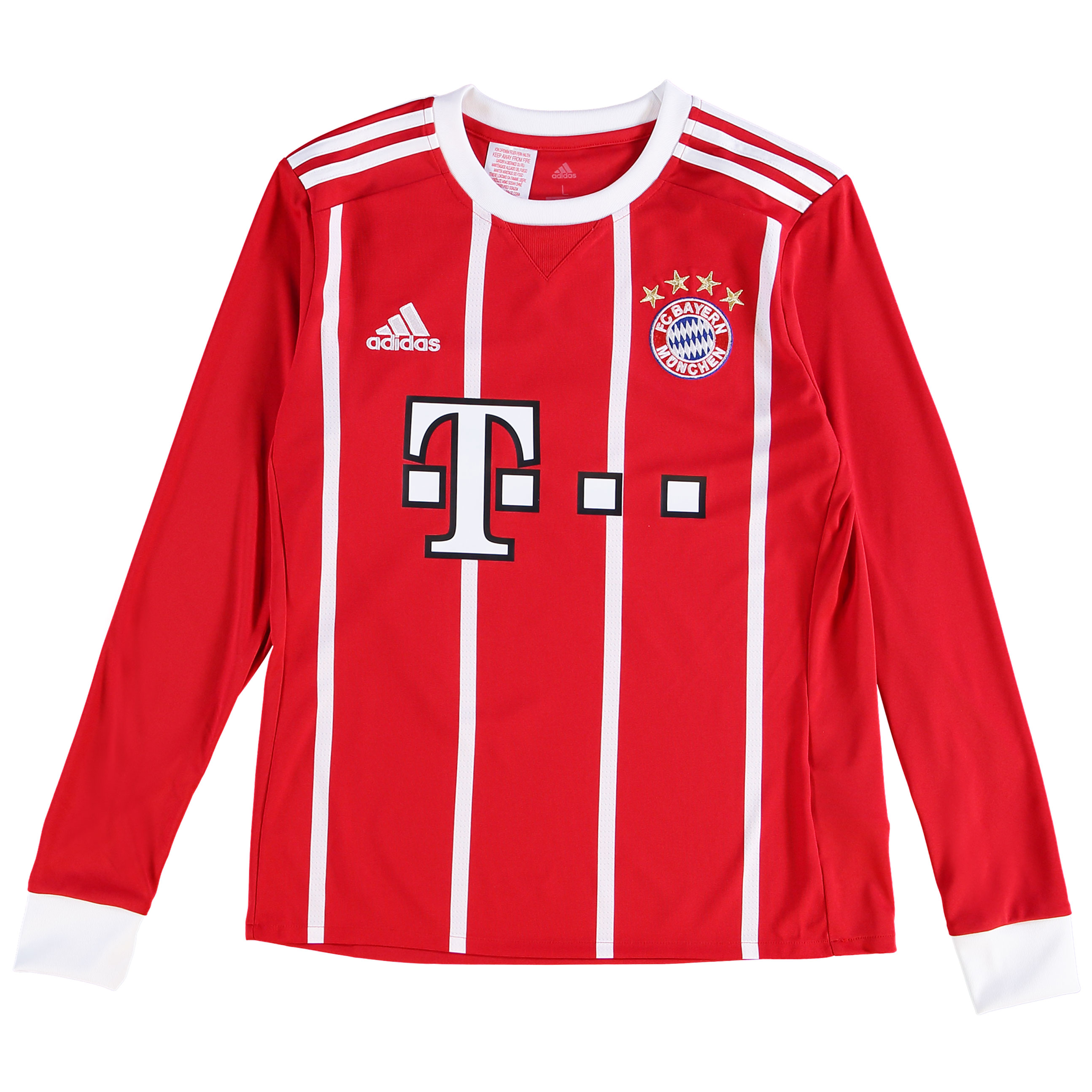 FC Bayern Home Shirt 2017-18 - Kids - Long Sleeve