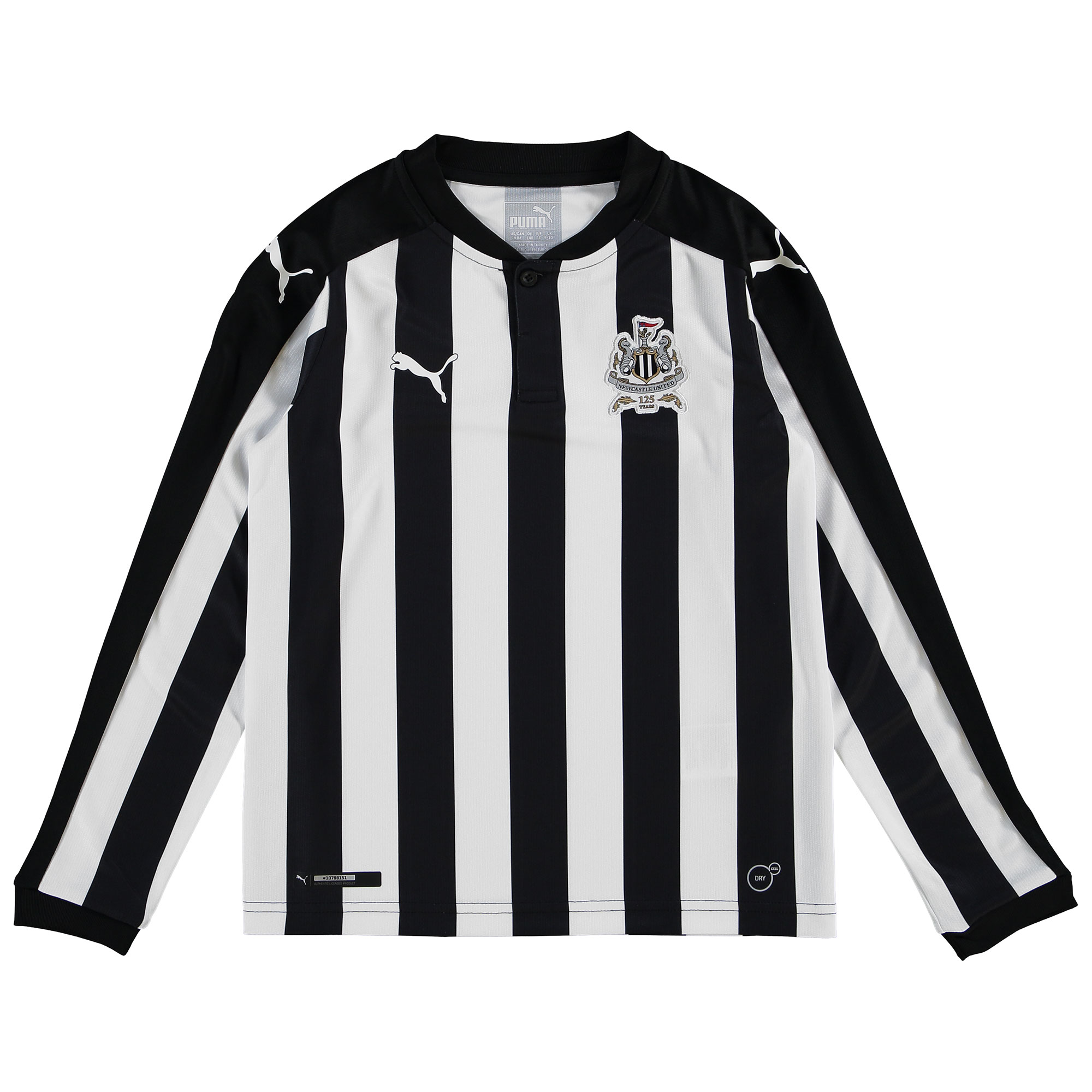 Newcastle United Home Shirt 2017-18 - Kids - Long Sleeve