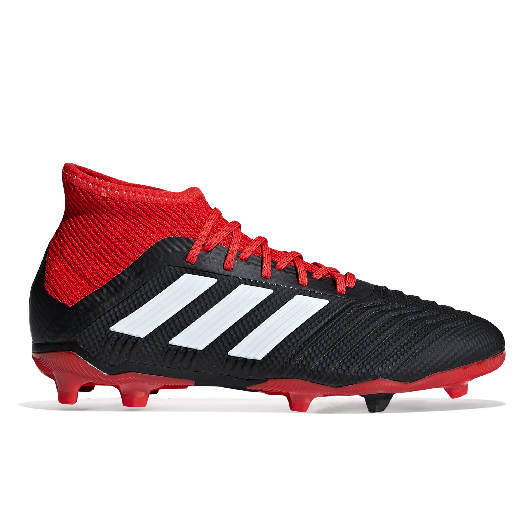 Botas de fútbol para terreno firme Adidas Predator 18.1 en negro para niños