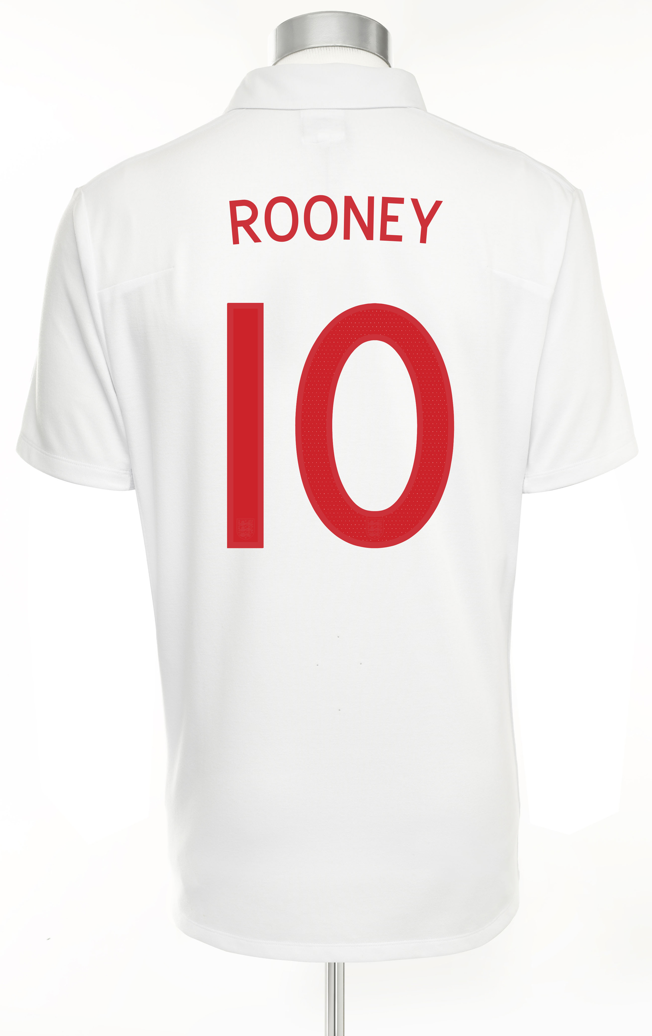 England Home Shirt 2009/10 with Rooney 10 printing