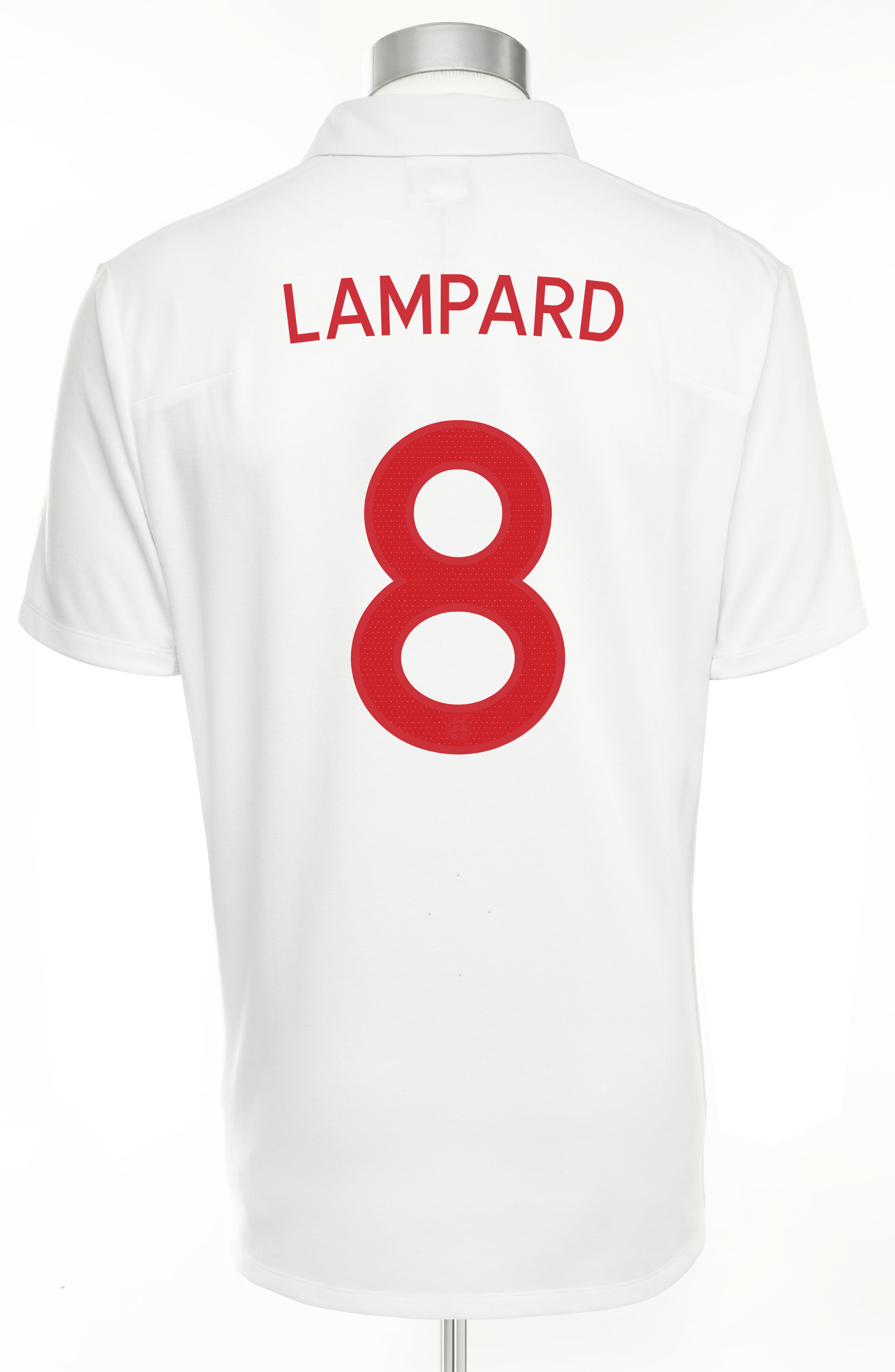 England Home Shirt 2009/10 with Lampard 8 printing