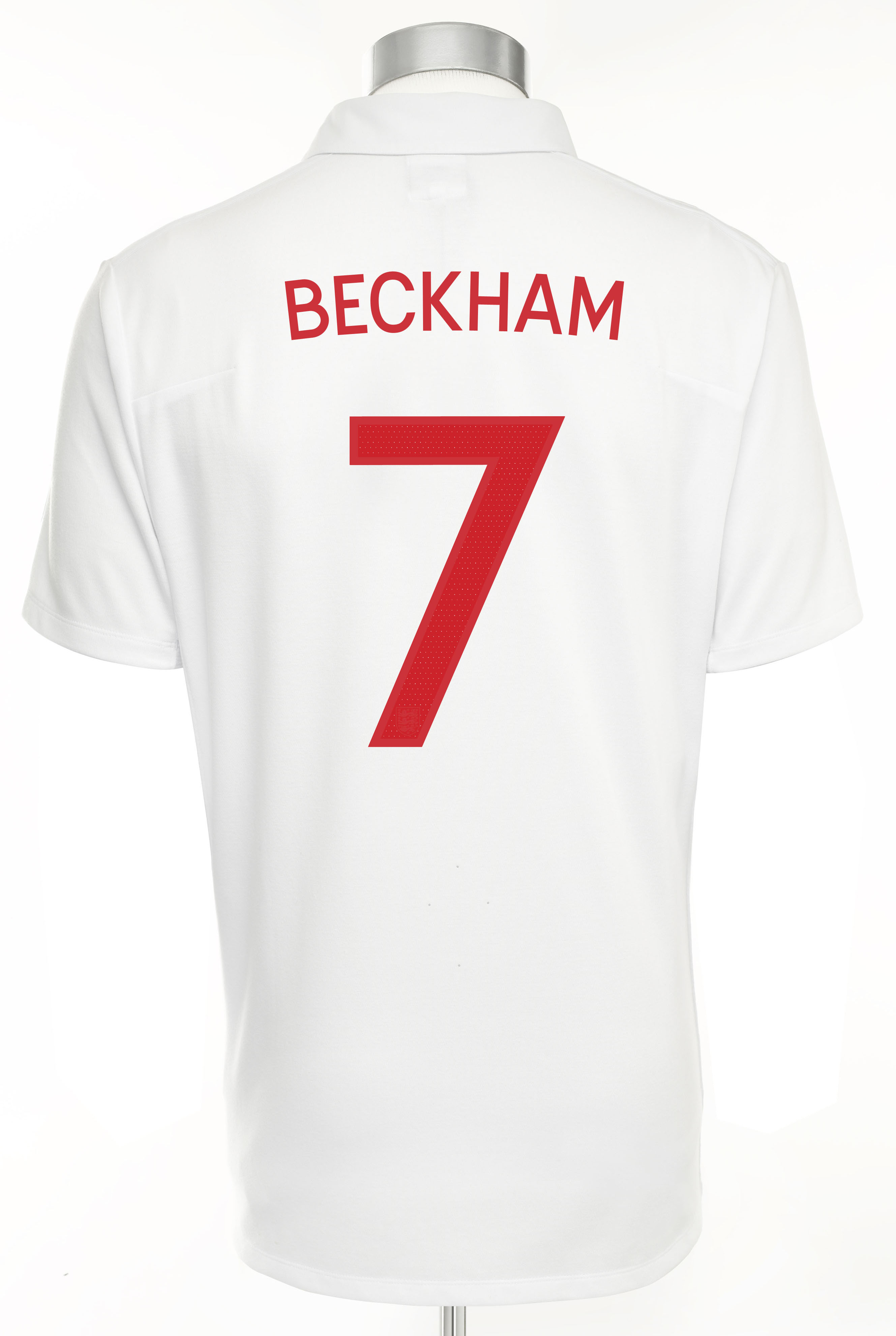 England Home Shirt 2009/10 with Beckham 7 printing